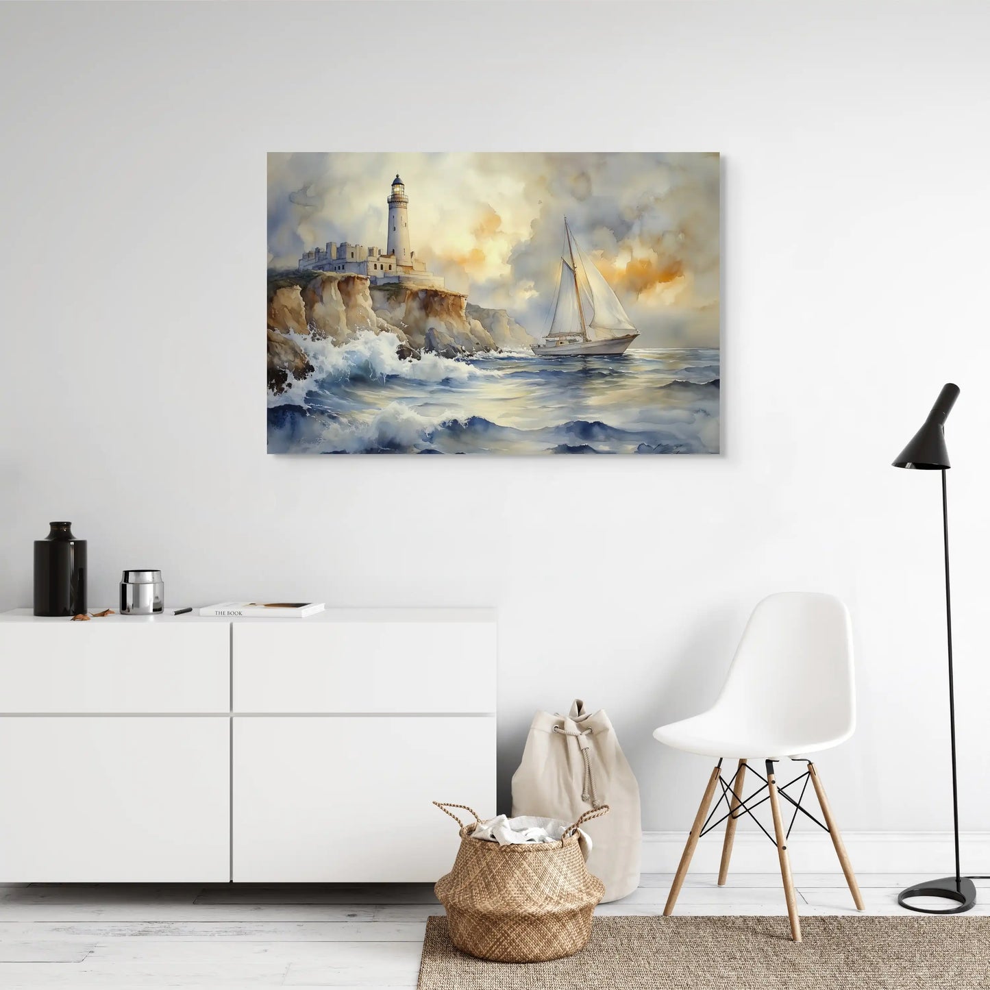 Tableau Bretagne Vintage : Phare Atlantique Affiches, reproductions et œuvres graphiques Art Virtuoso