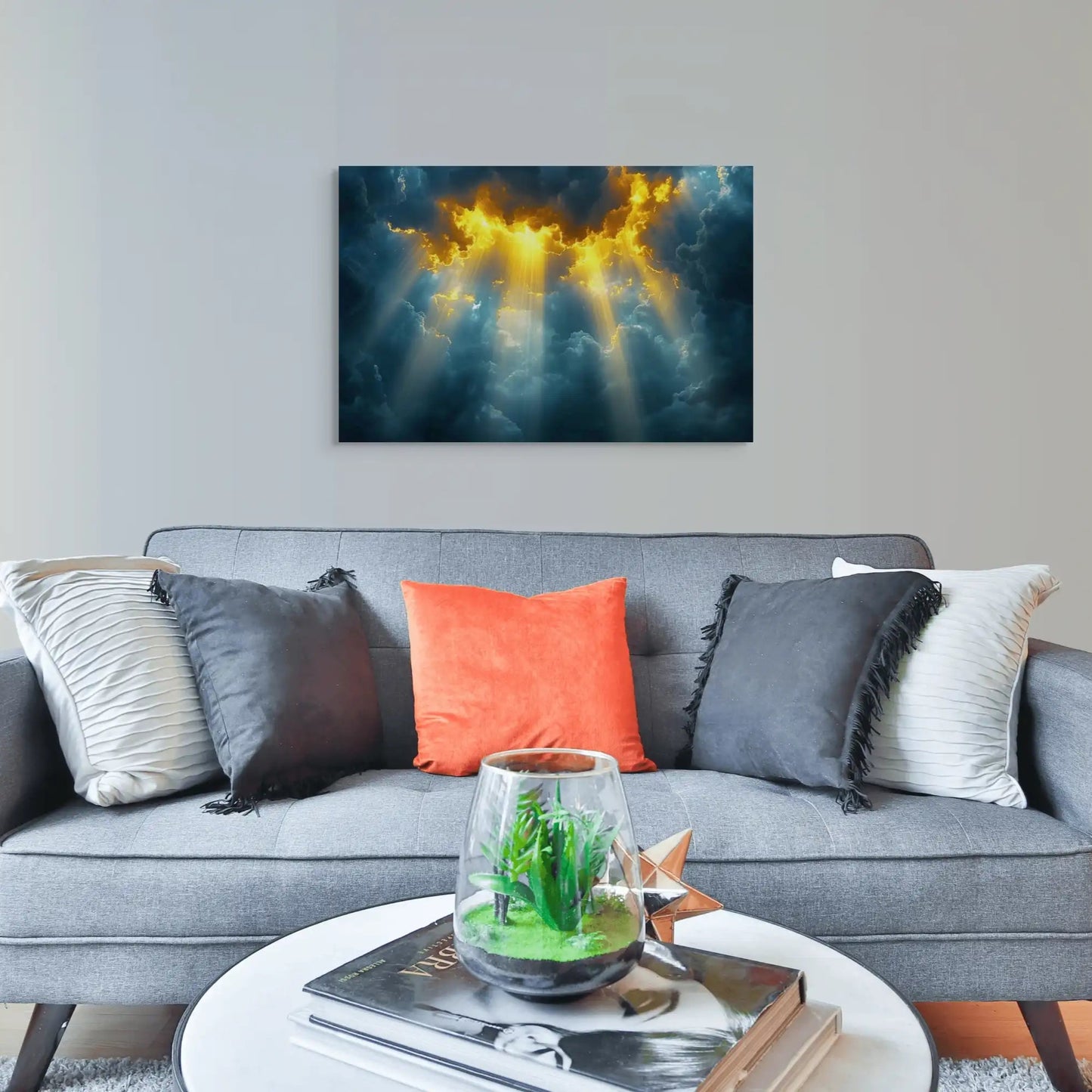 Tableau Ciel - Lumière Céleste Affiches, reproductions et œuvres graphiques Art Virtuoso