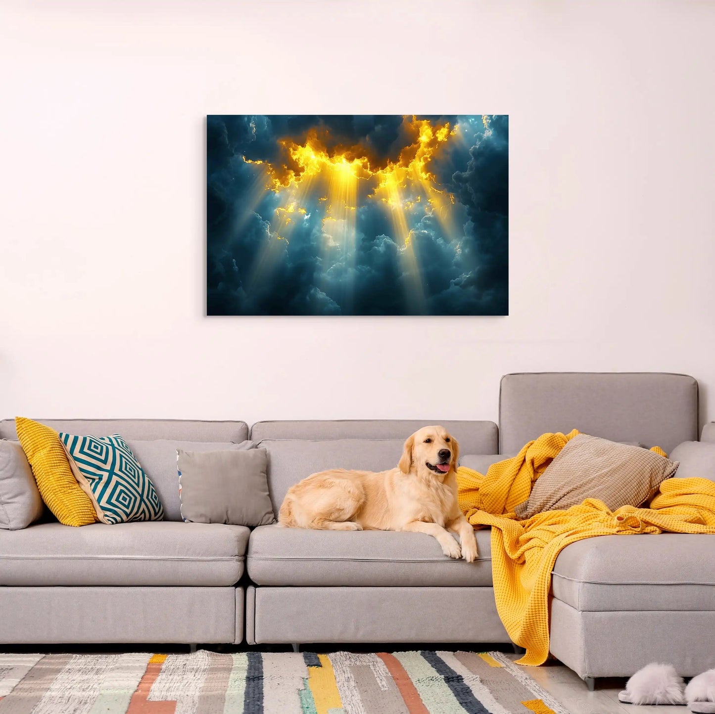 Tableau Ciel - Lumière Céleste Affiches, reproductions et œuvres graphiques Art Virtuoso