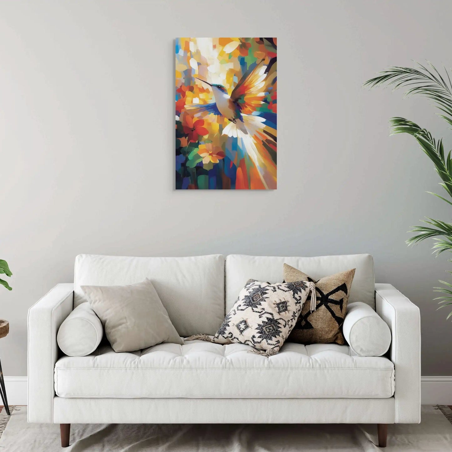 Tableau Colibri - Envol Floral Affiches, reproductions et œuvres graphiques Art Virtuoso