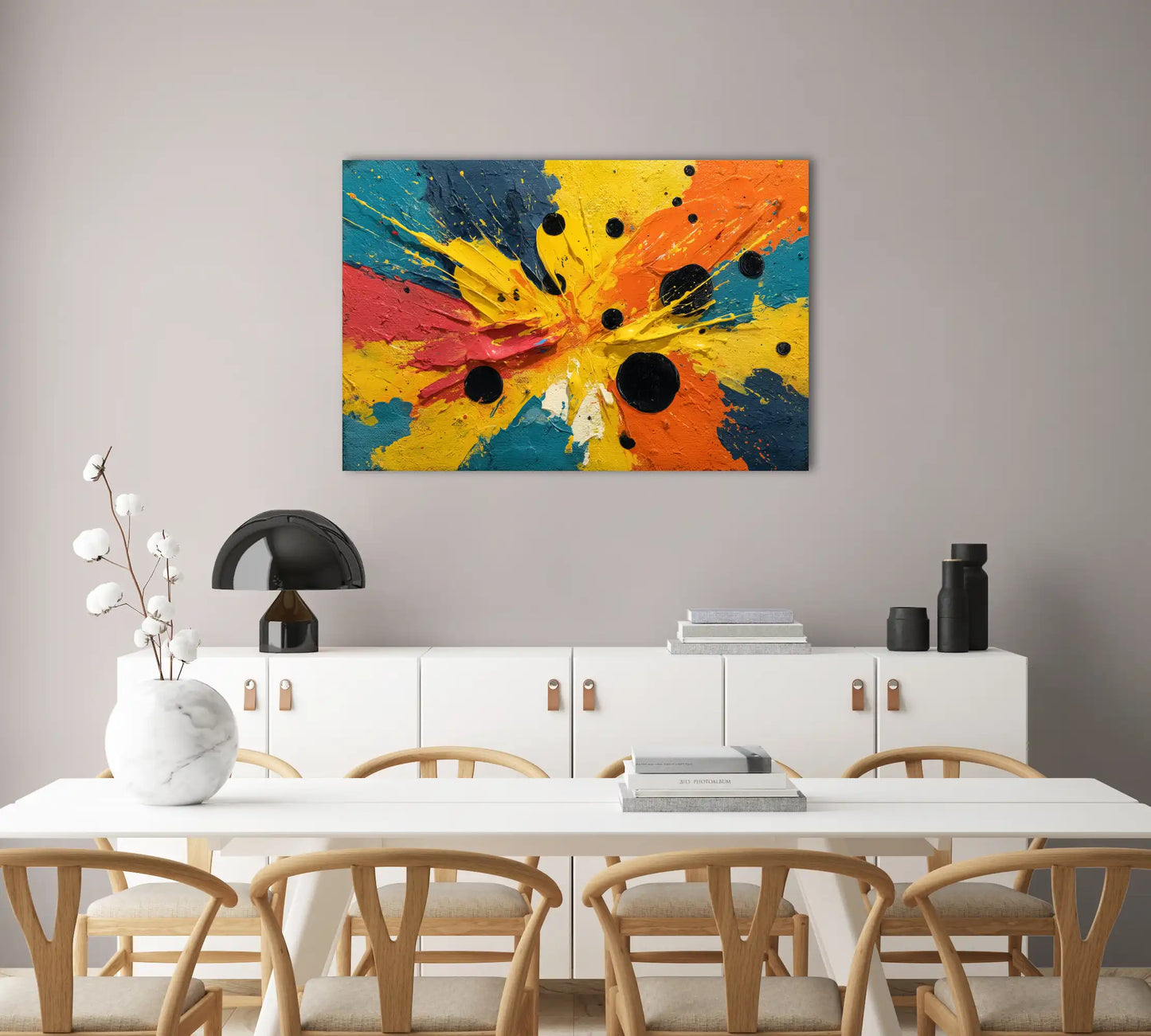 Tableau Contemporain Coloré - Joie Solaire