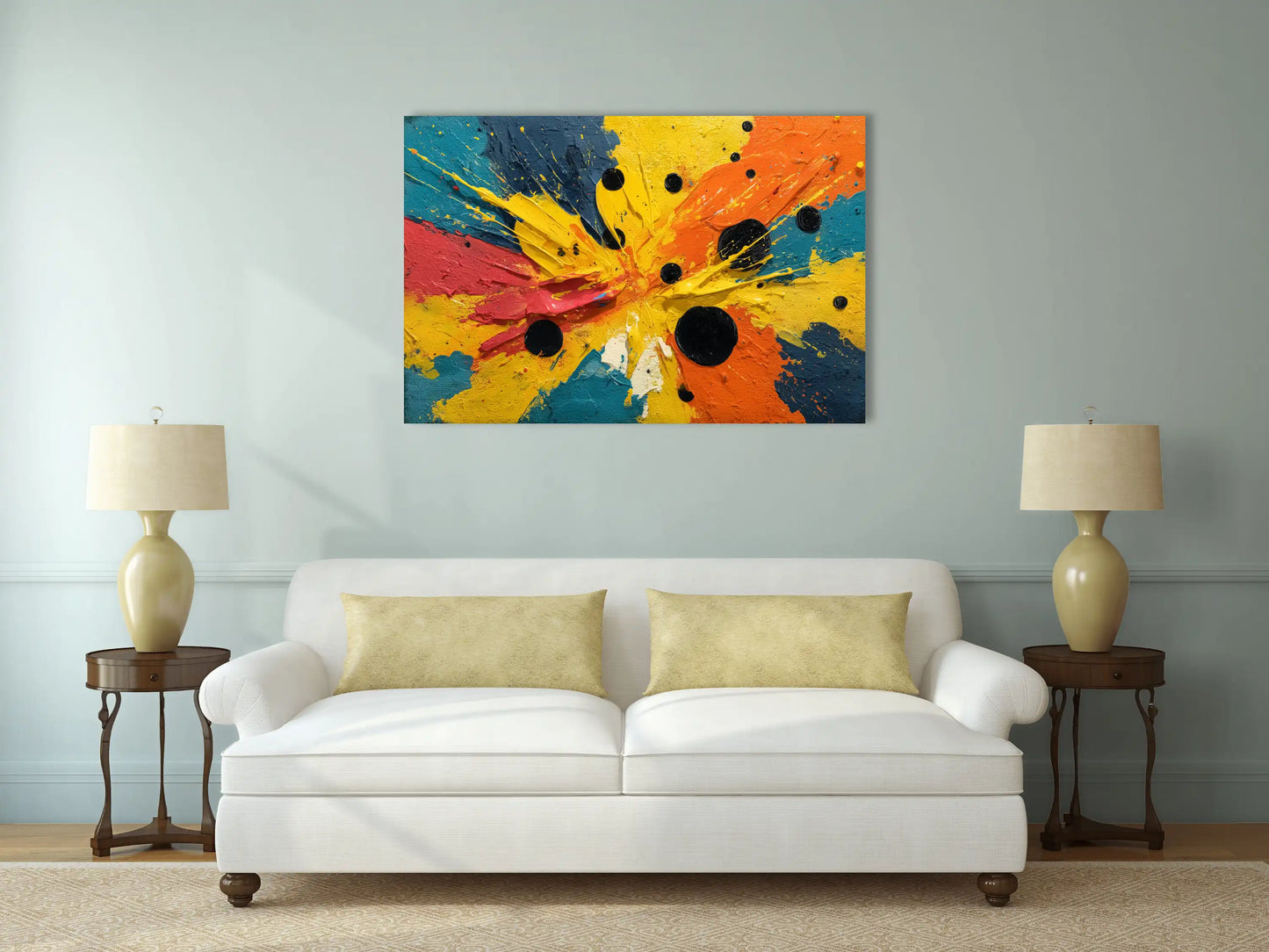 Tableau Contemporain Coloré - Joie Solaire