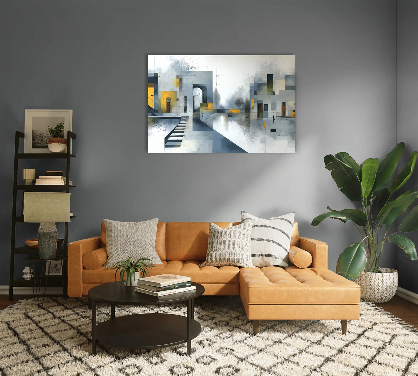 Tableau Contemporain Design : Cité Onirique