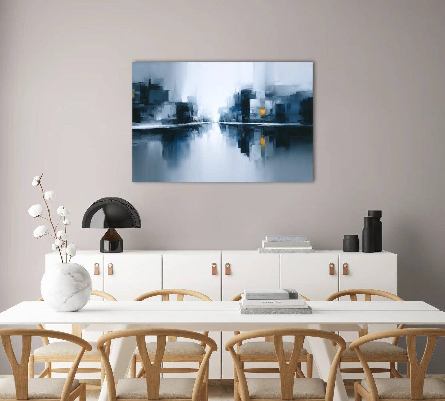 Tableau Contemporain Grand Format - Reflets Urbains
