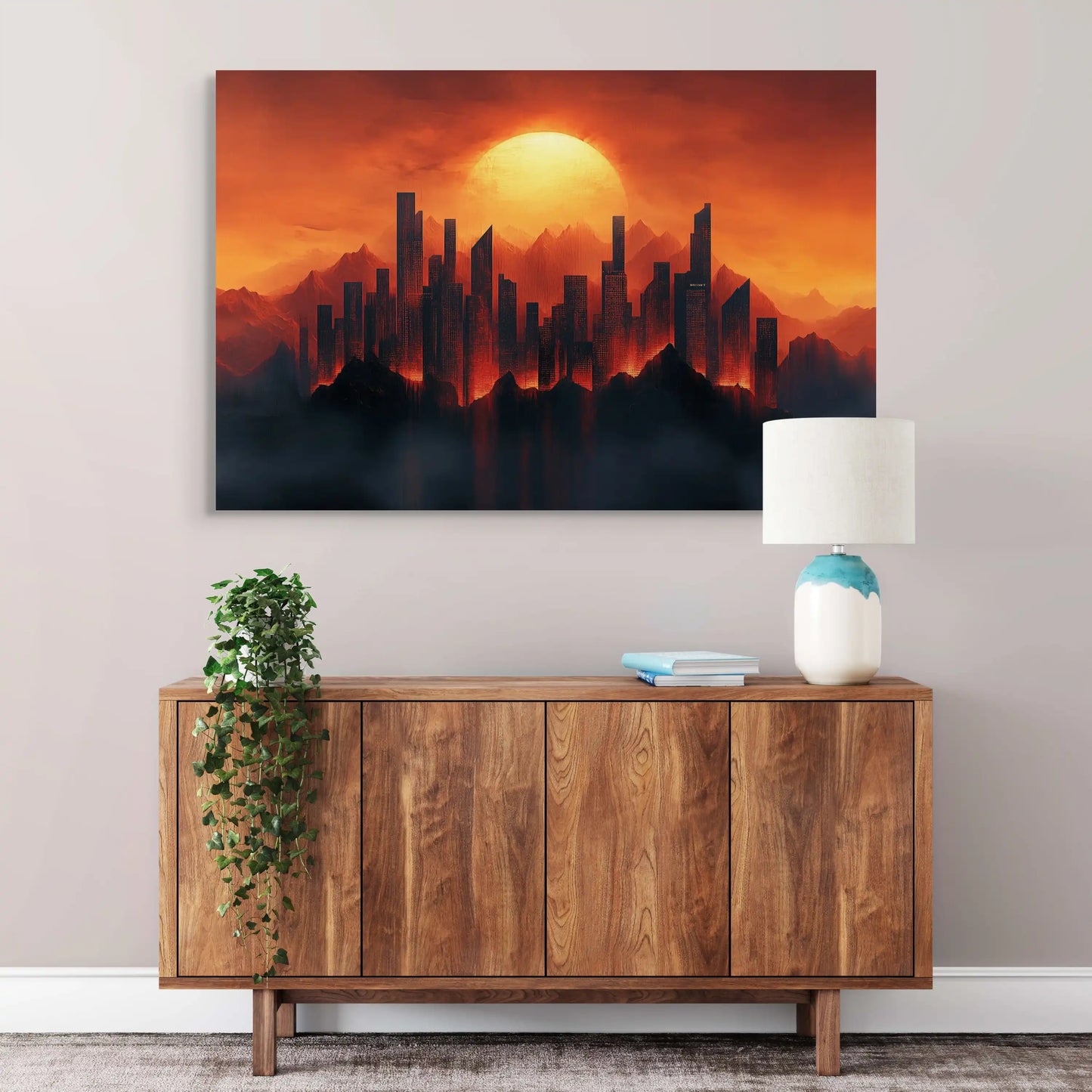 Tableau Contemporain Terracotta Affiches, reproductions et œuvres graphiques Art Virtuoso