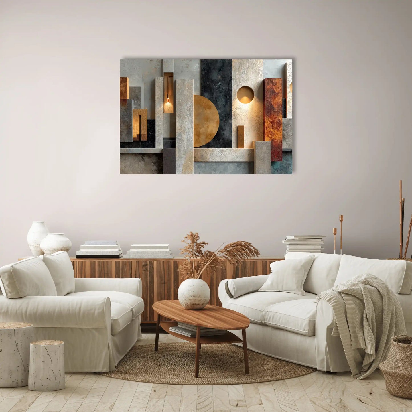 Tableau Contemporain Très Tendance - Architecture Lumineuse