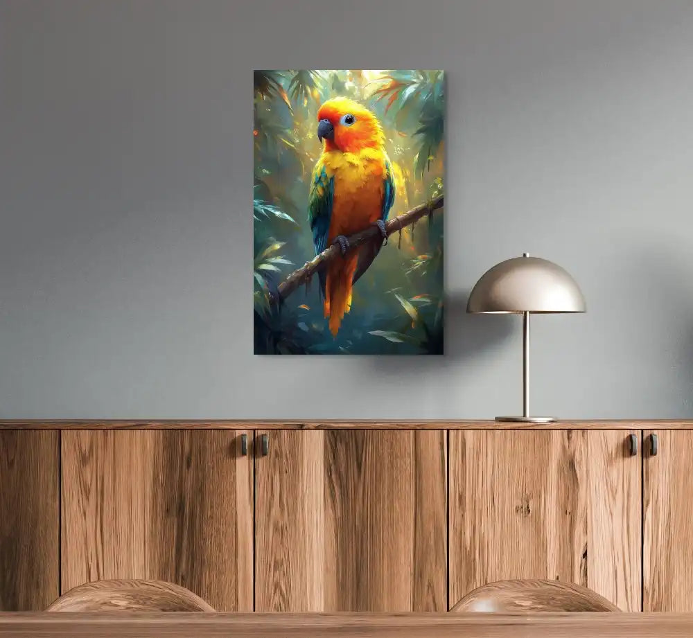 Tableau Conure - Perroquet Chatoyant Affiches, reproductions et œuvres graphiques Art Virtuoso