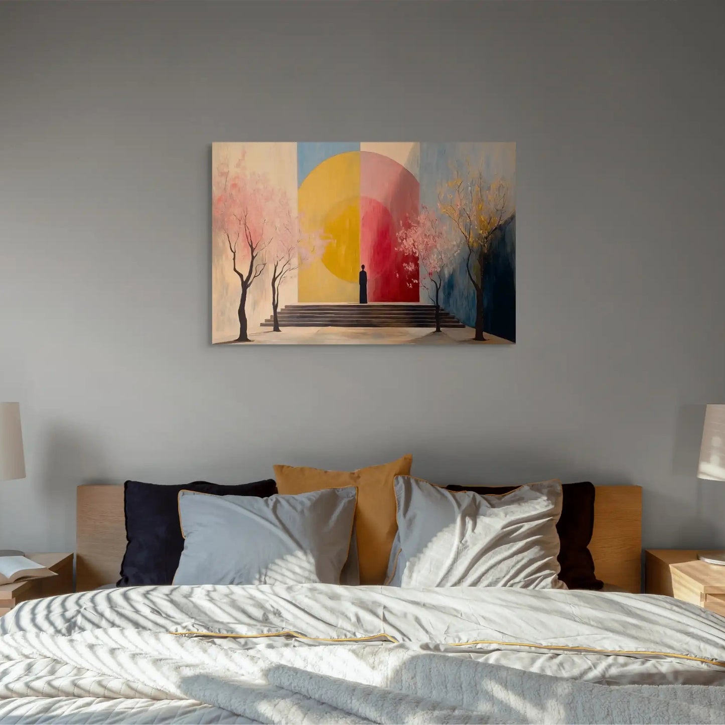 Tableau Couleur Scandinave - Contemplation Affiches, reproductions et œuvres graphiques Art Virtuoso