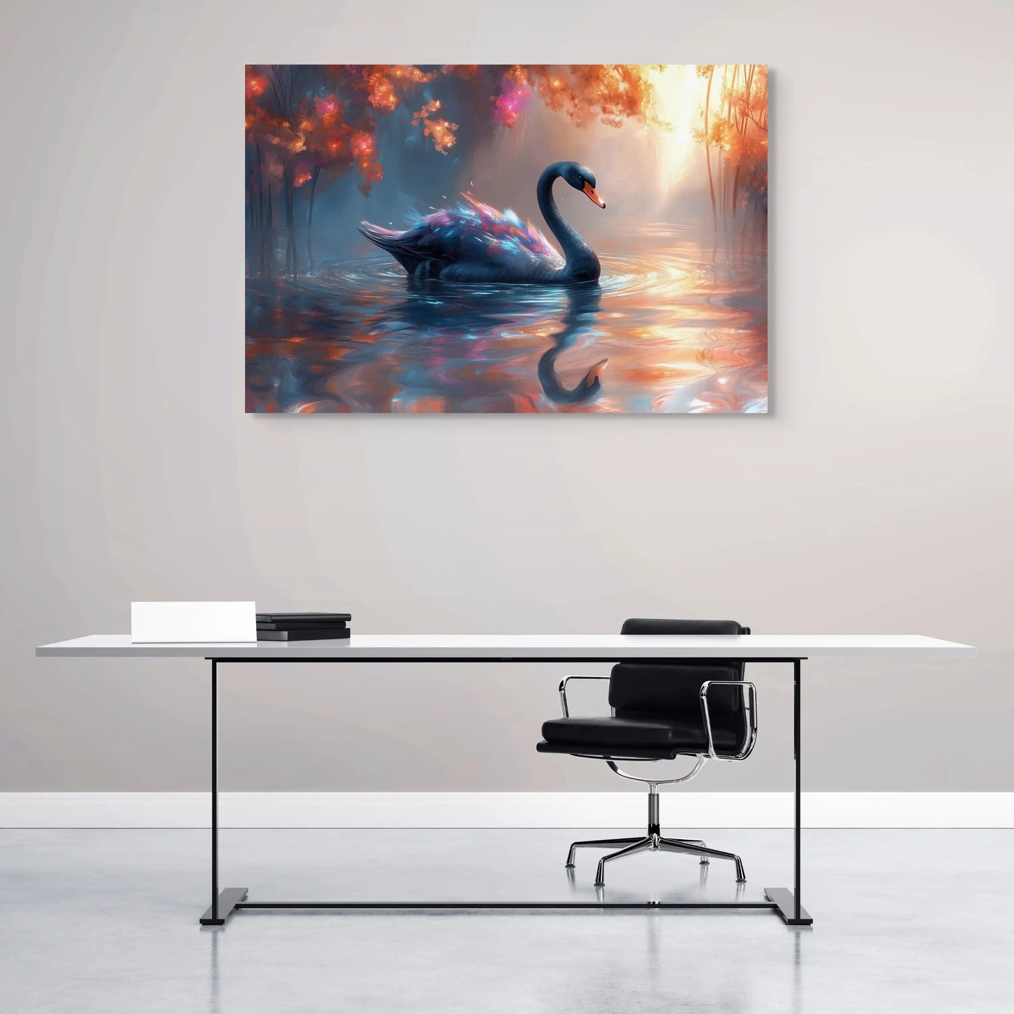 Tableau Cygne Noir Affiches, reproductions et œuvres graphiques Art Virtuoso