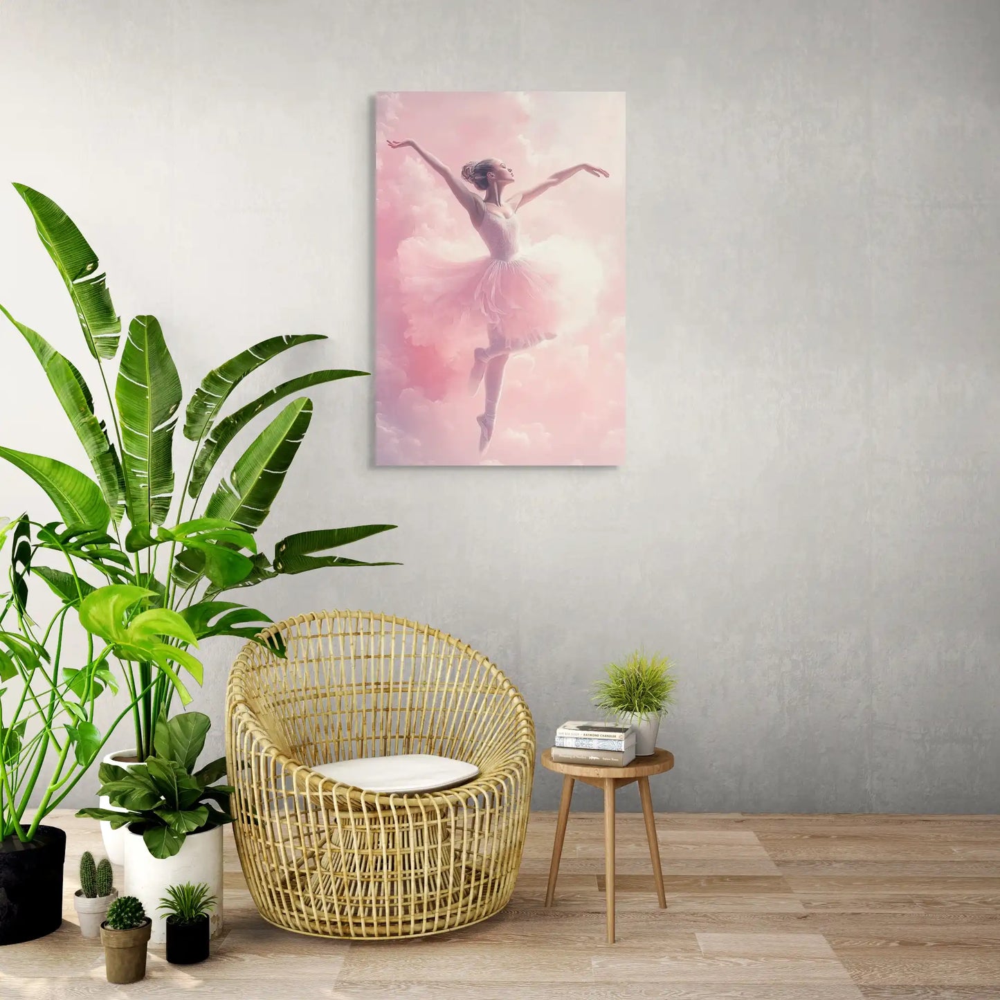 Tableau Danseuse Rose - La Ballerine en Tutu Affiches, reproductions et œuvres graphiques Art Virtuoso
