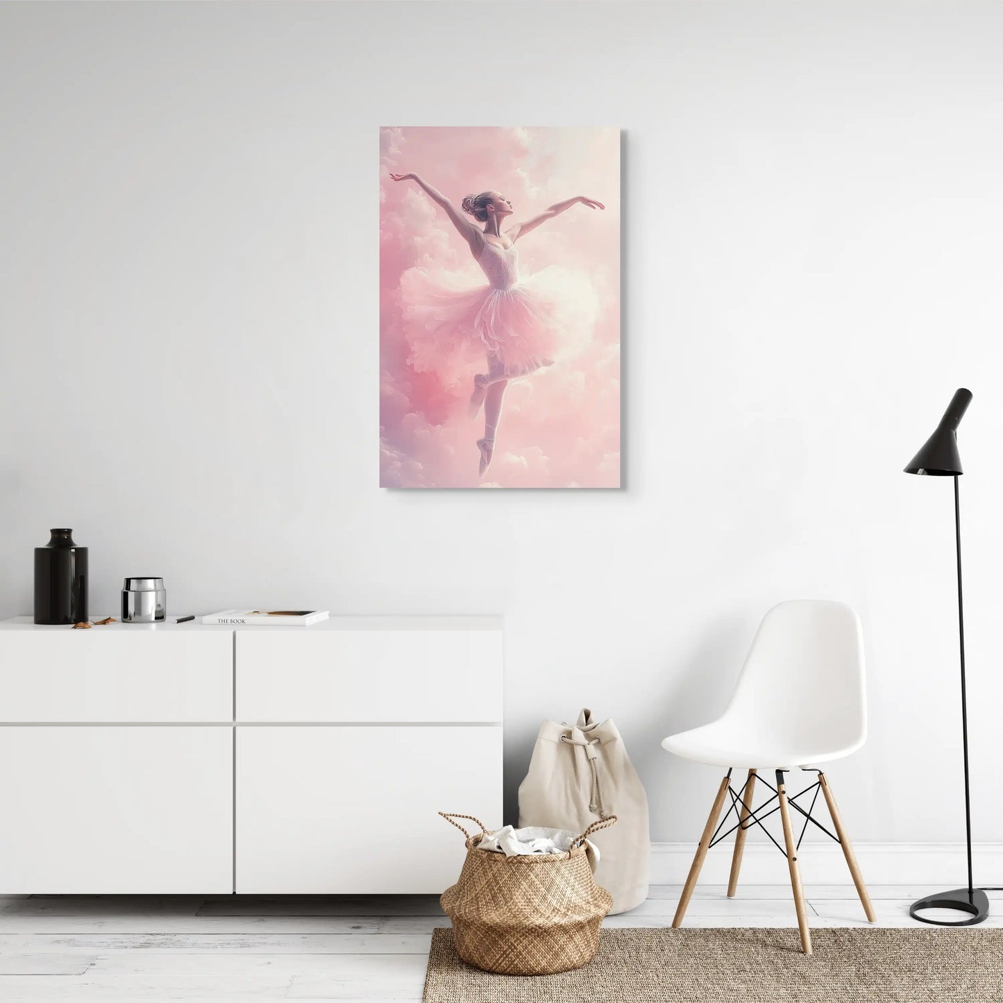 Tableau Danseuse Rose - La Ballerine en Tutu Affiches, reproductions et œuvres graphiques Art Virtuoso