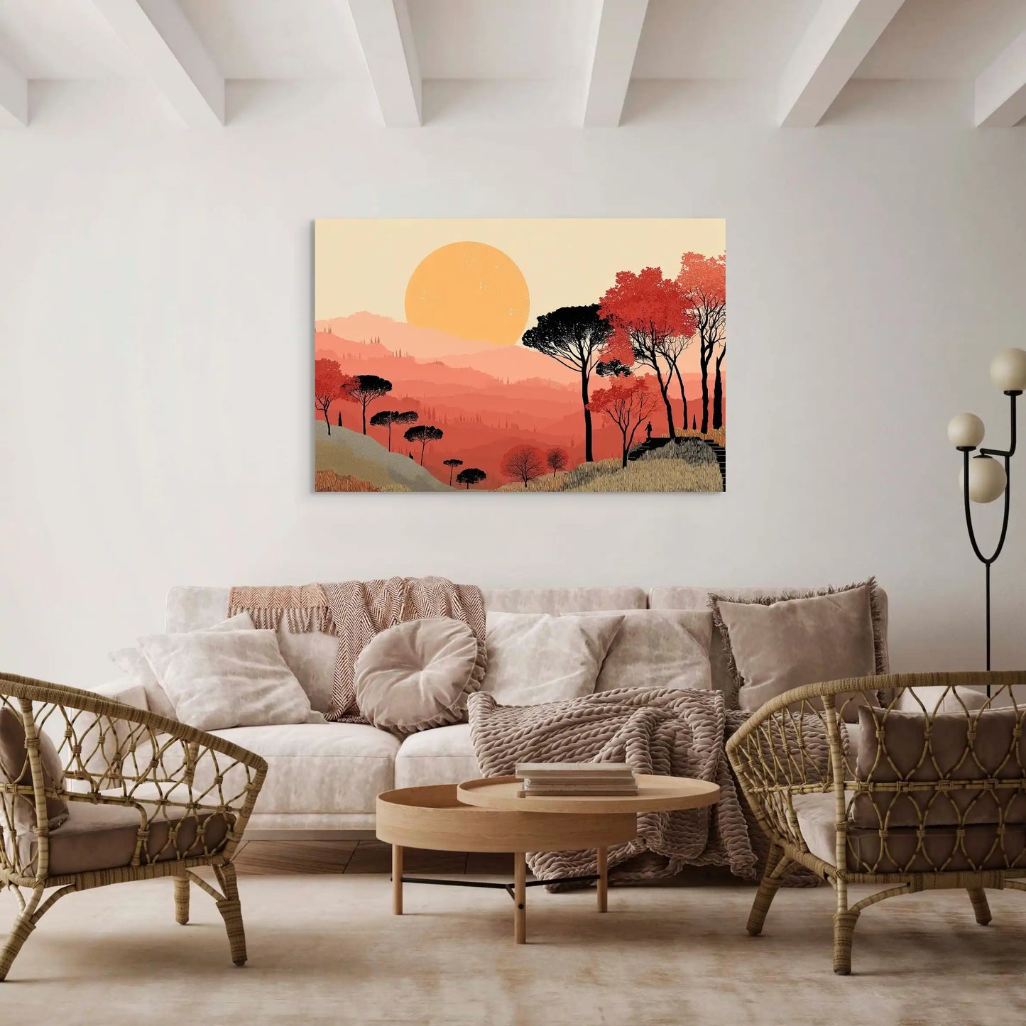 Tableau Déco Coucher de Soleil : Aube Orientale