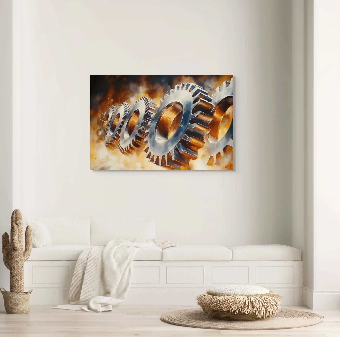 Tableau Deco Style Industriel - Symphonie Mécanique Affiches, reproductions et œuvres graphiques Art Virtuoso