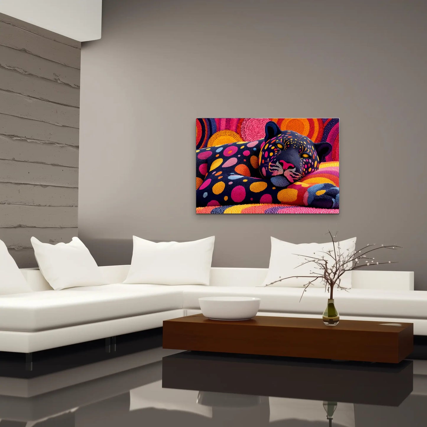 Tableau Déco - Tigre Psychédélique