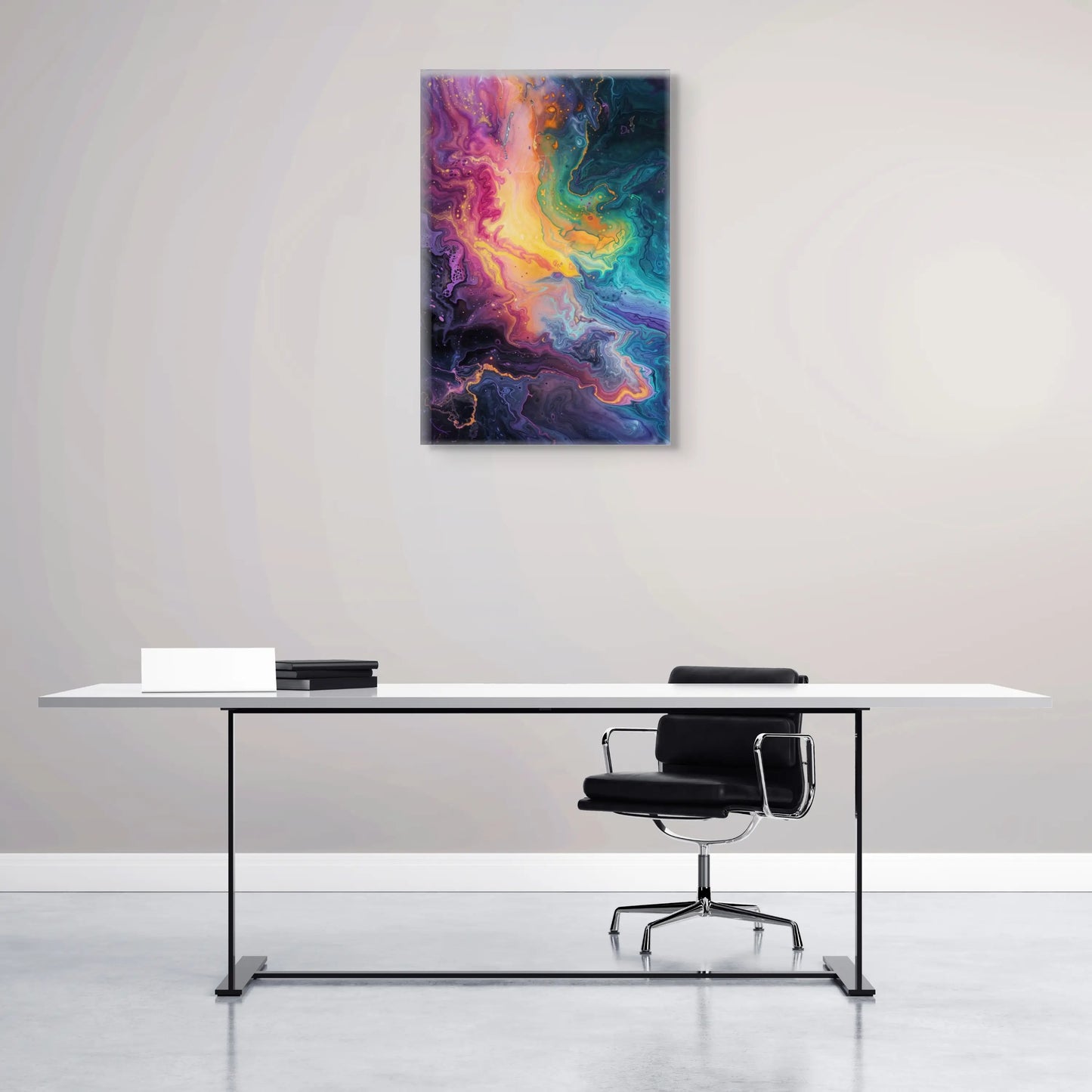 Tableau Dégradé Abstrait Multicolore Art Virtuoso