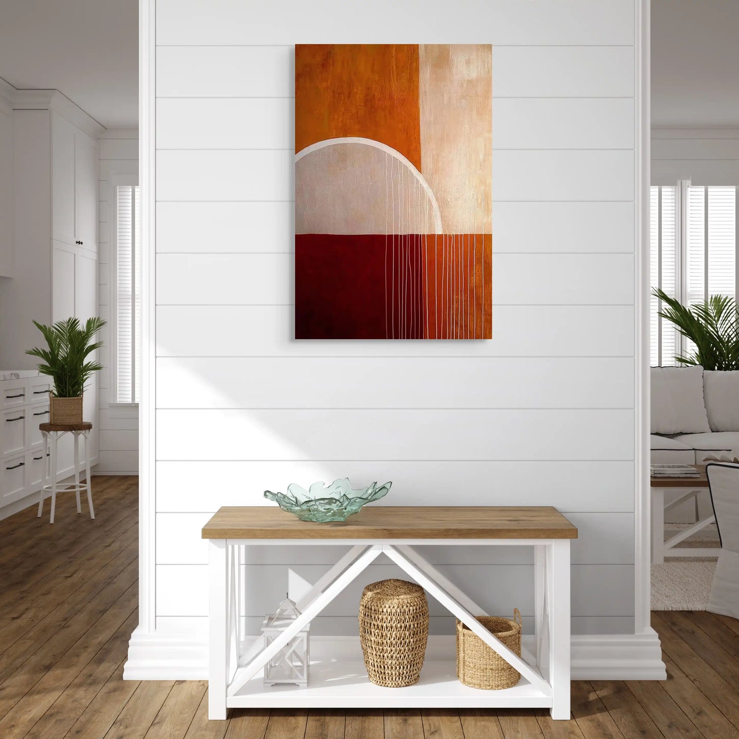 Tableau Design Terracotta - En Abstraction Affiches, reproductions et œuvres graphiques Art Virtuoso