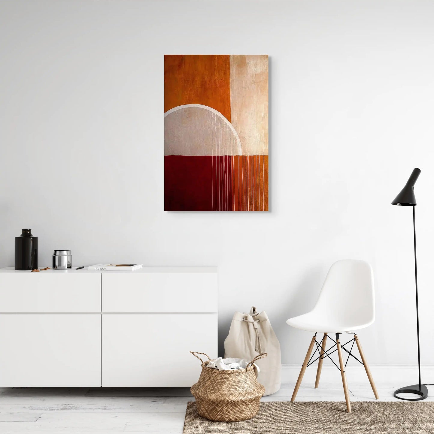 Tableau Design Terracotta - En Abstraction Affiches, reproductions et œuvres graphiques Art Virtuoso