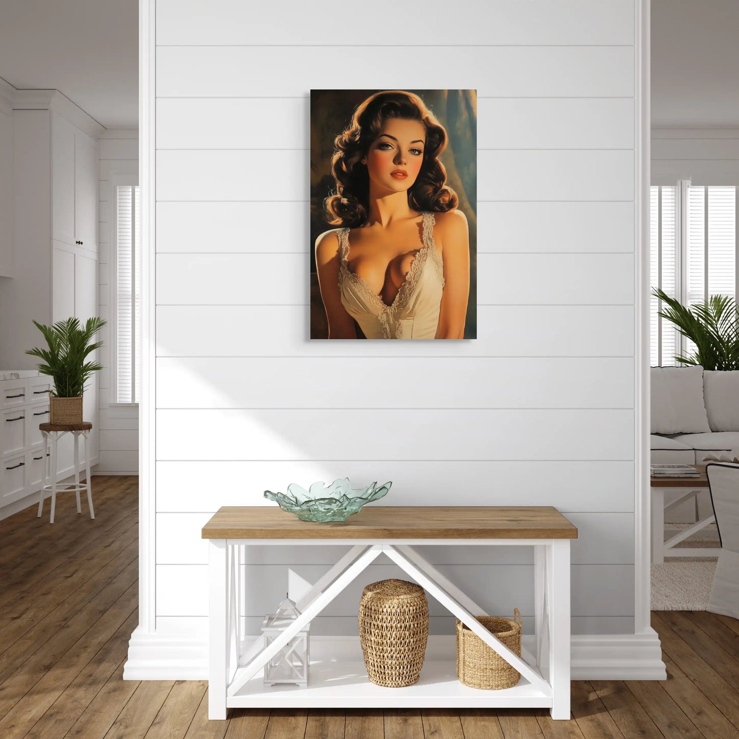 Tableau Femme Vintage : Diva Hollywoodienne Affiches, reproductions et œuvres graphiques Art Virtuoso