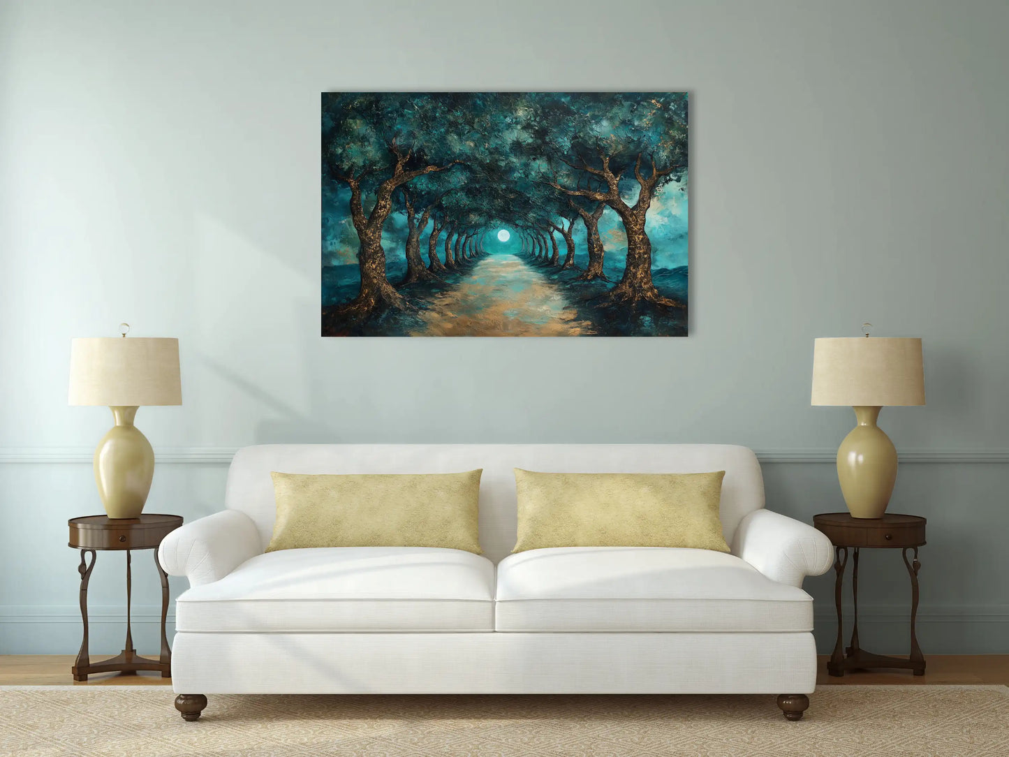 Tableau Forêt Mystique : Allée Enchantée