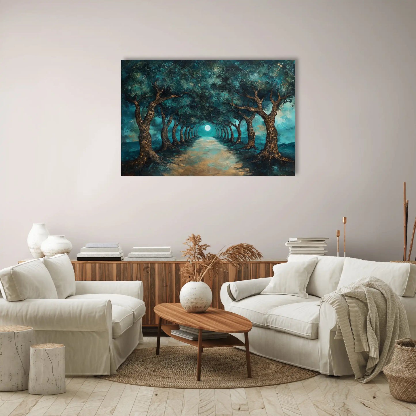 Tableau Forêt Mystique : Allée Enchantée