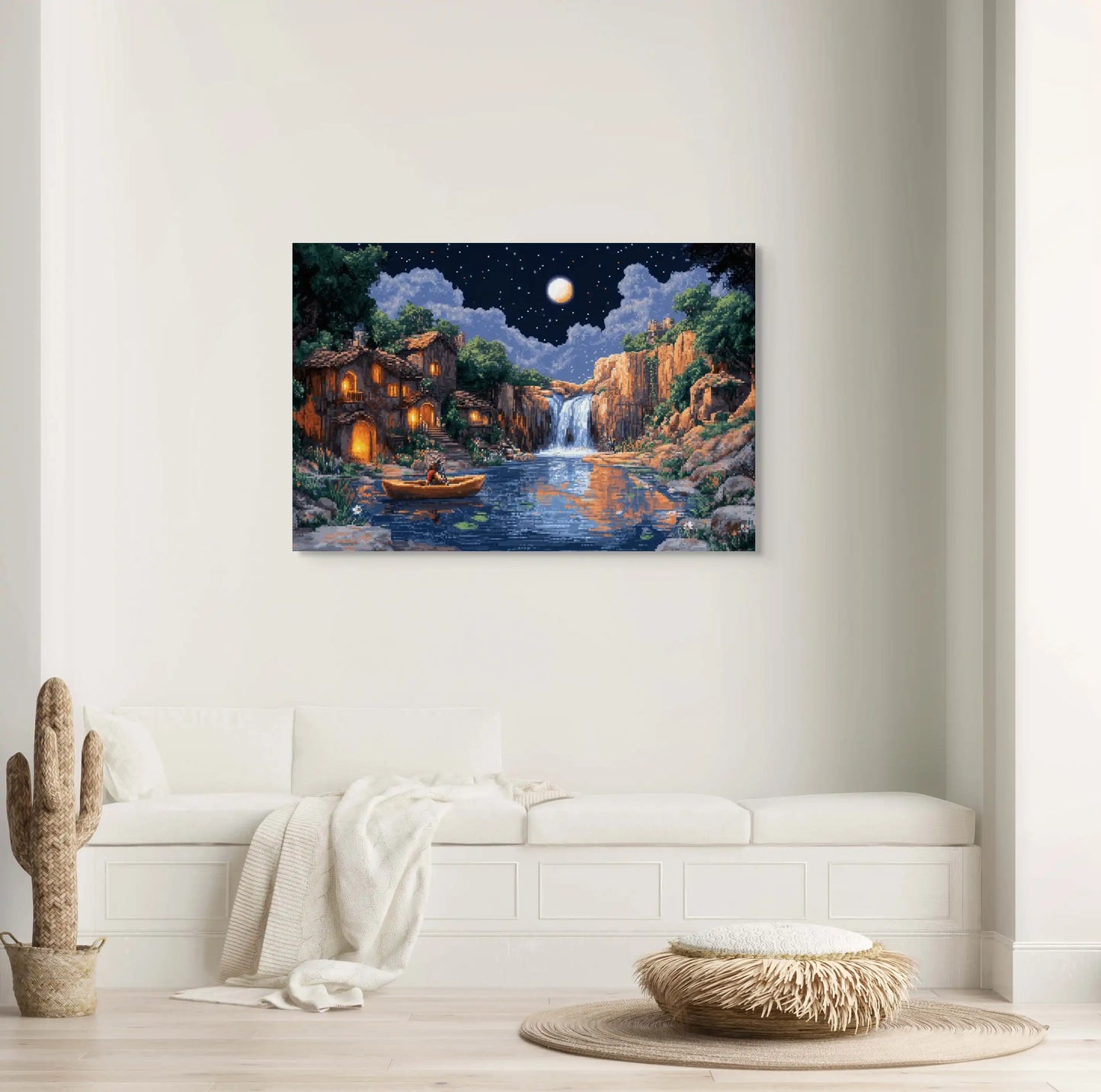 Tableau Gamer - Pixel Art Étoilé Affiches, reproductions et œuvres graphiques Art Virtuoso