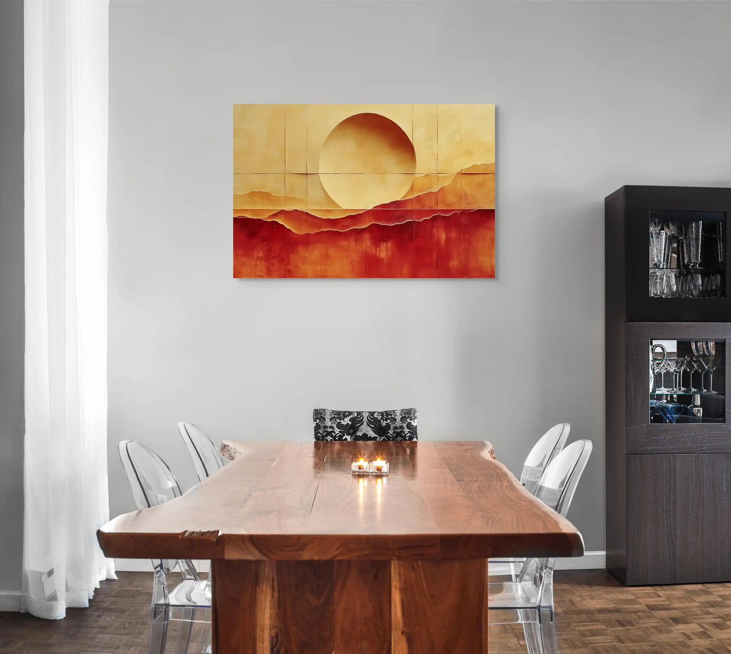 Tableau Jaune et Terracotta Affiches, reproductions et œuvres graphiques Art Virtuoso