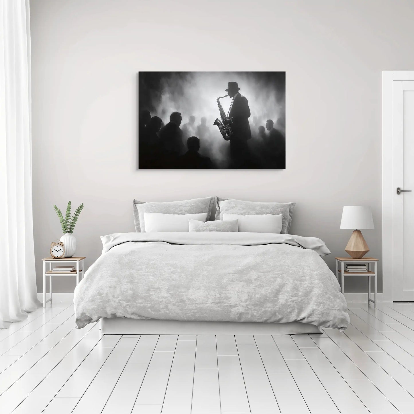 Tableau Jazz Noir et Blanc Affiches, reproductions et œuvres graphiques Art Virtuoso