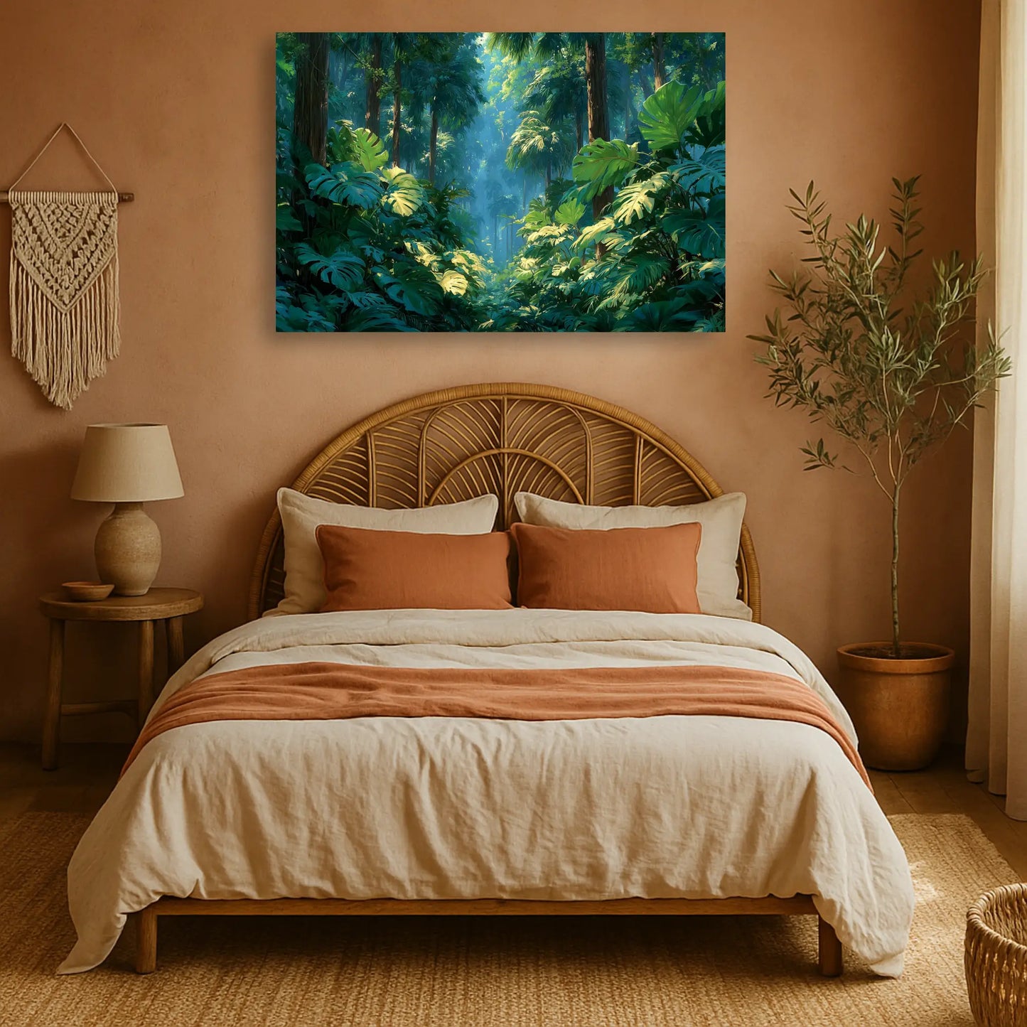 Tableau Jungle - Vert Émeraude