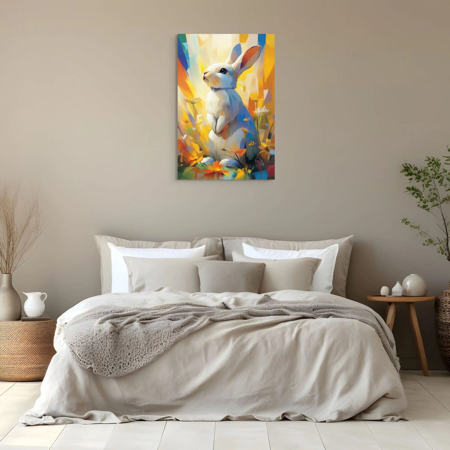 Tableau Lapin - Éveil Printanier Affiches, reproductions et œuvres graphiques Art Virtuoso