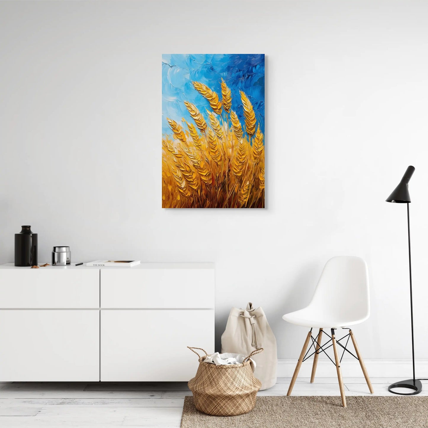 Tableau Nature Blé - Harmonie de Couleurs Auréolées Affiches, reproductions et œuvres graphiques Art Virtuoso