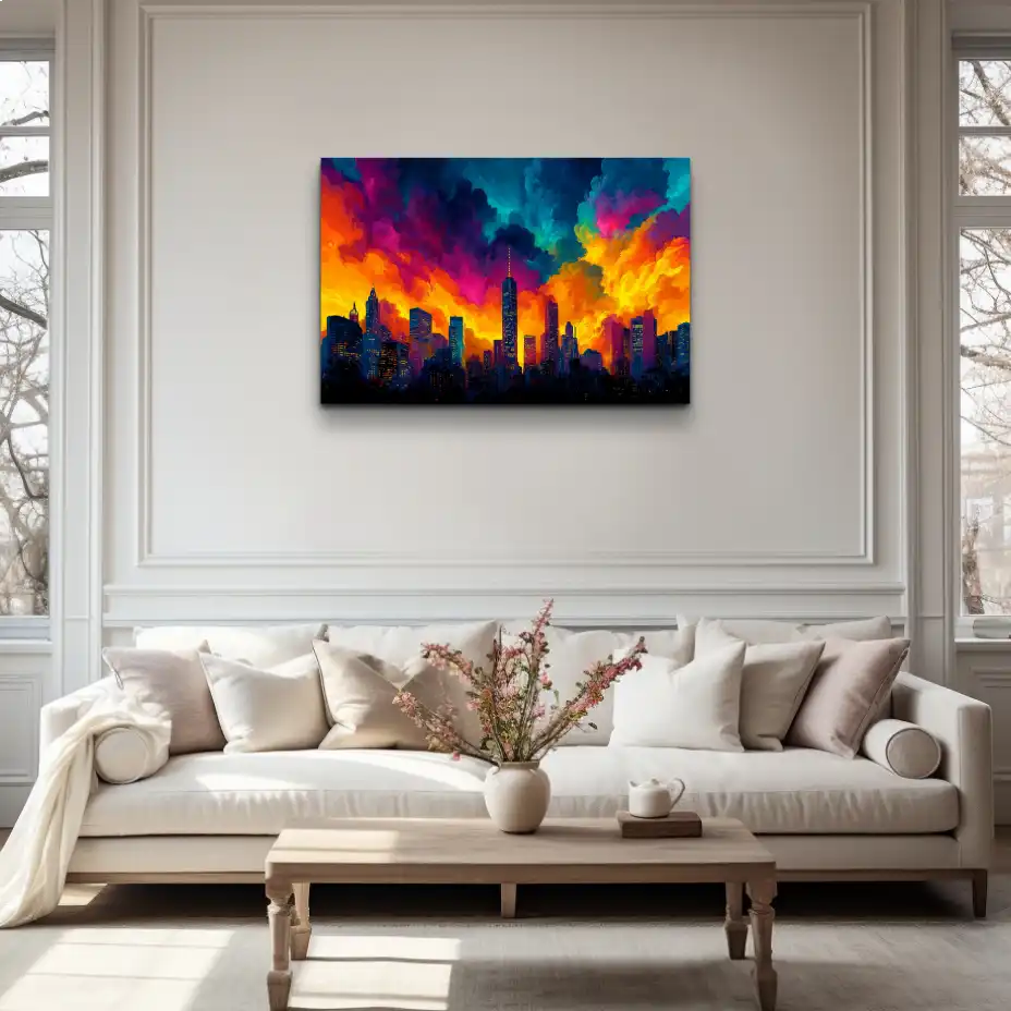 Tableau New York Coloré