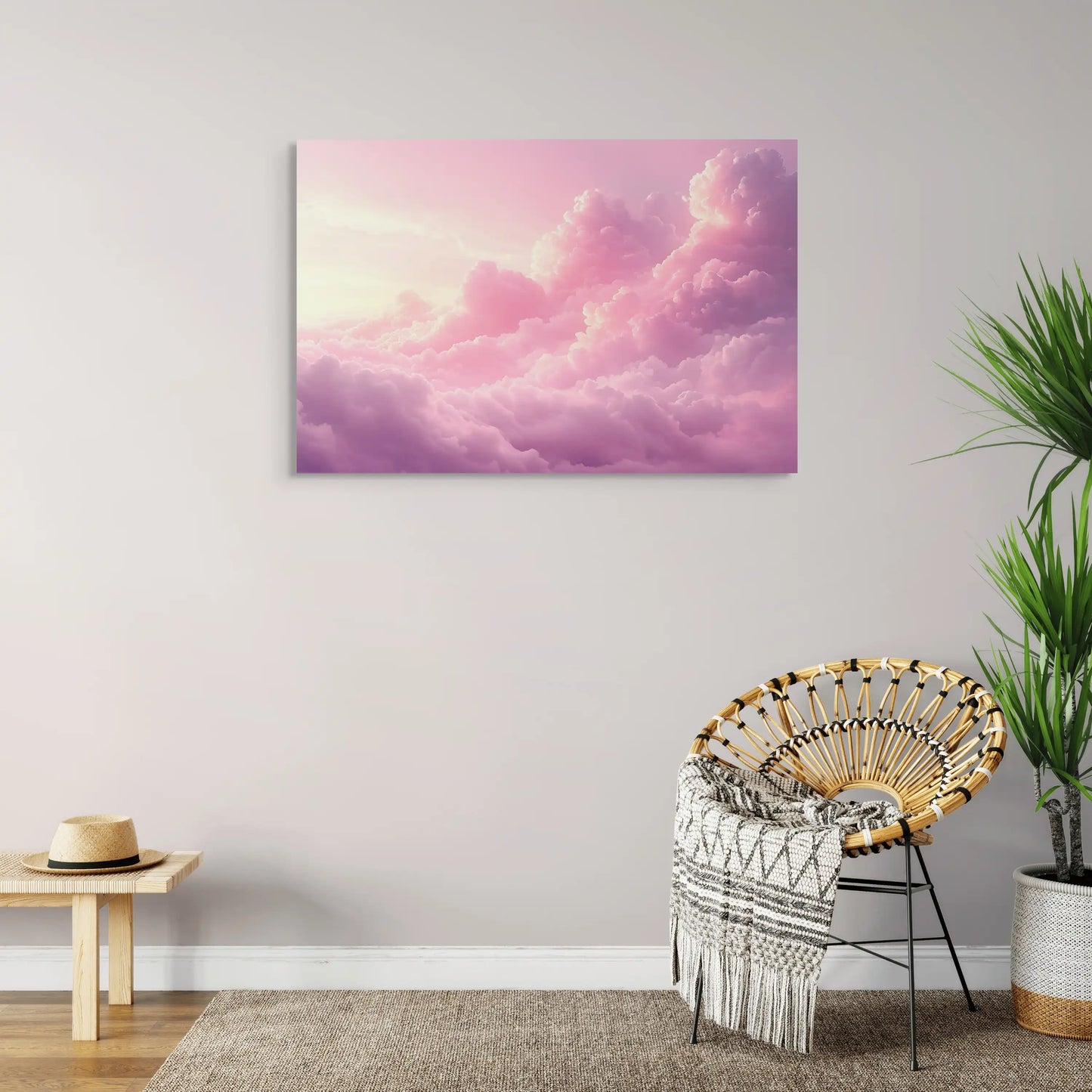 Tableau Nuage Rose Affiches, reproductions et œuvres graphiques Art Virtuoso
