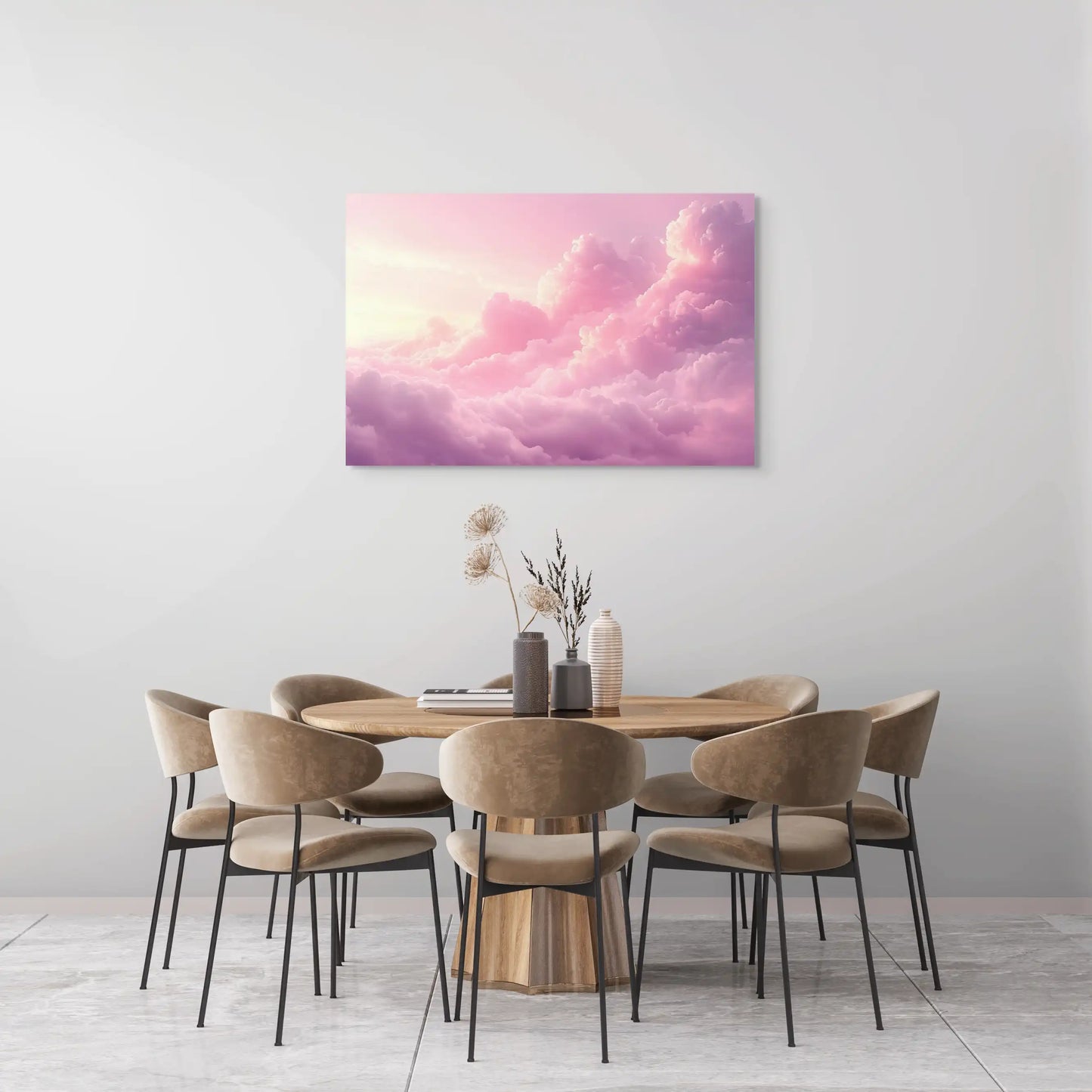 Tableau Nuage Rose Affiches, reproductions et œuvres graphiques Art Virtuoso