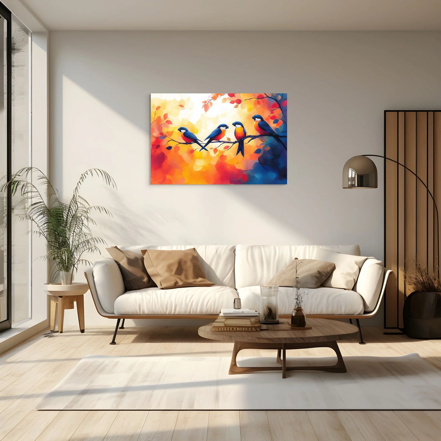 Tableau Oiseaux sur Branche : Le Repos du Soir Affiches, reproductions et œuvres graphiques Art Virtuoso