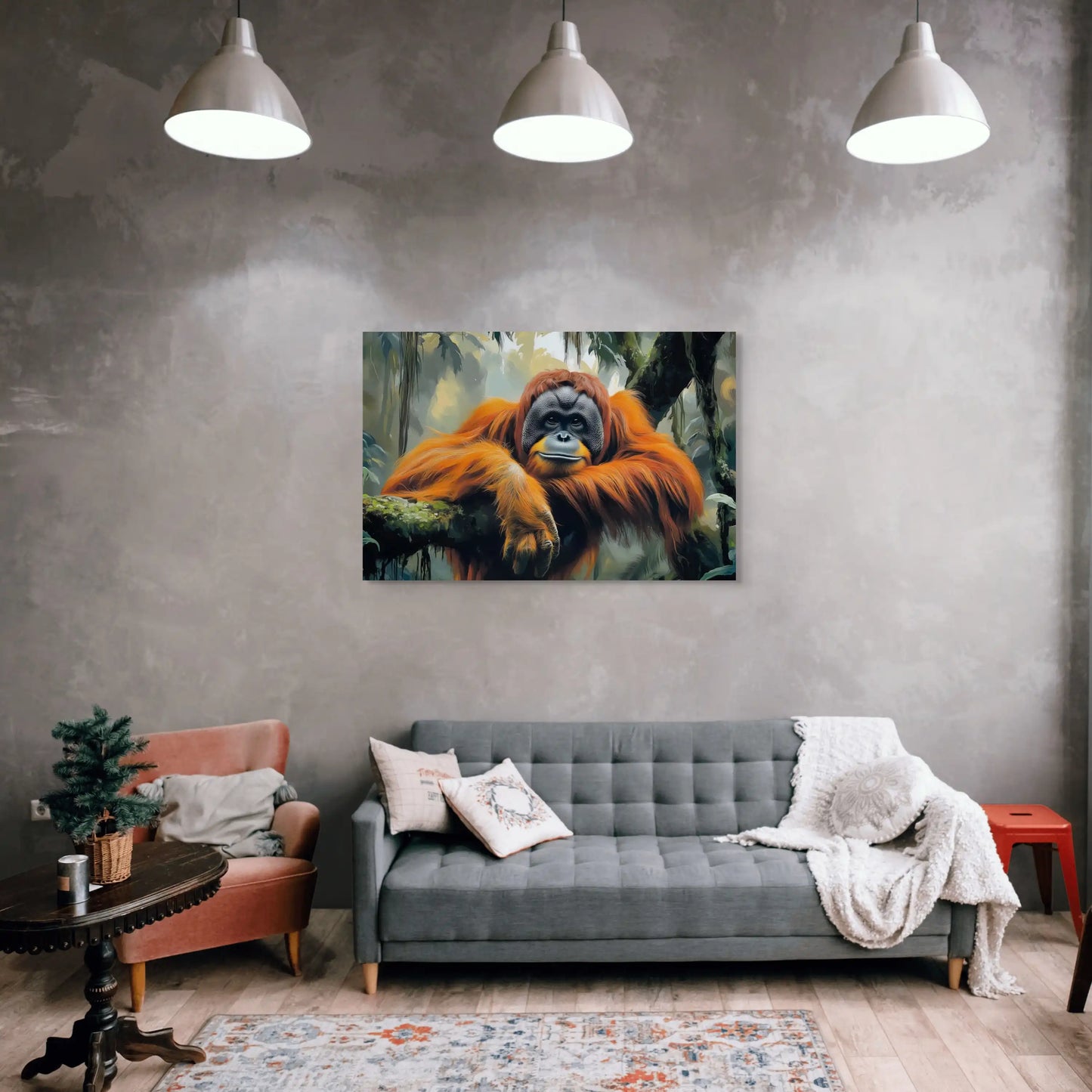 Tableau Orang-Outan : Gardien de la Jungle Affiches, reproductions et œuvres graphiques Art Virtuoso