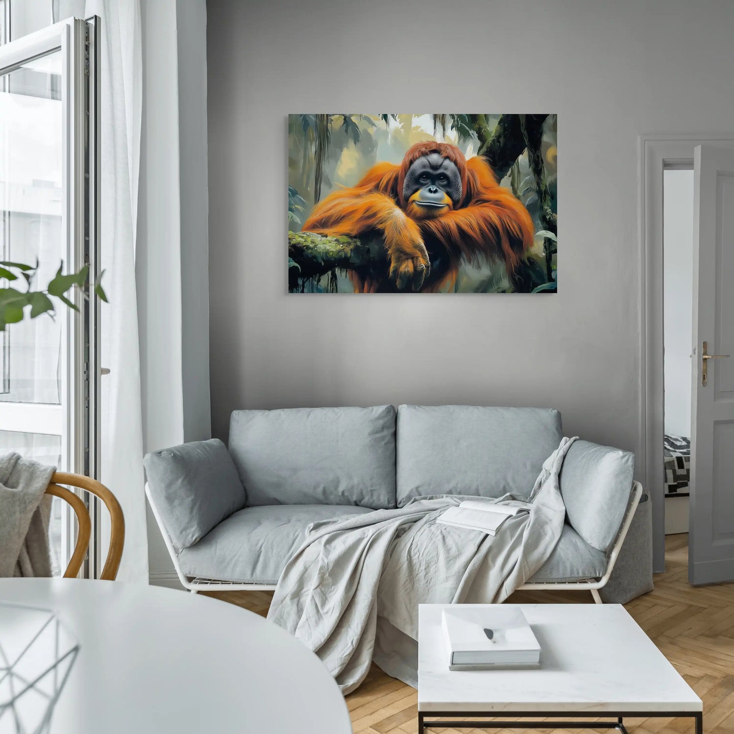 Tableau Orang-Outan : Gardien de la Jungle Affiches, reproductions et œuvres graphiques Art Virtuoso