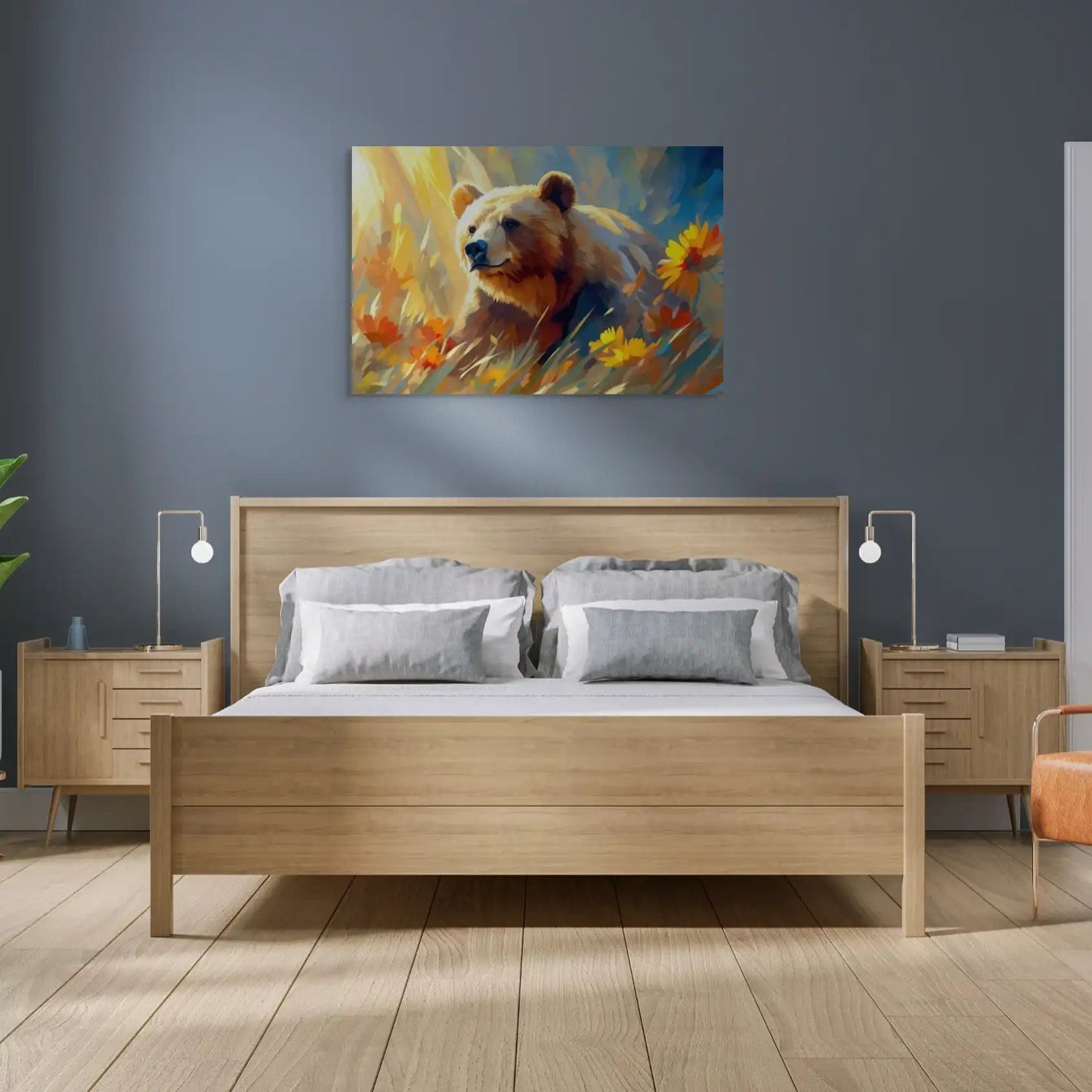Tableau Ours Brun - Douceur Sauvage Affiches, reproductions et œuvres graphiques Art Virtuoso