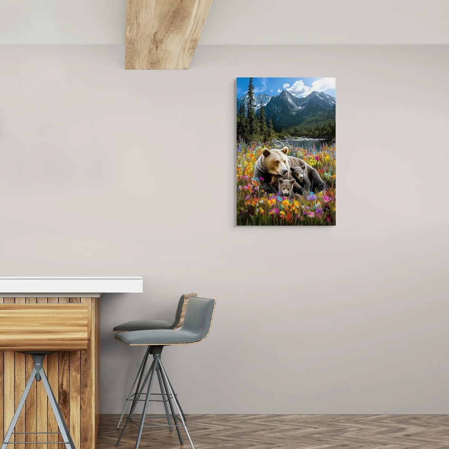Tableau Oursons en Montagne Affiches, reproductions et œuvres graphiques Art Virtuoso