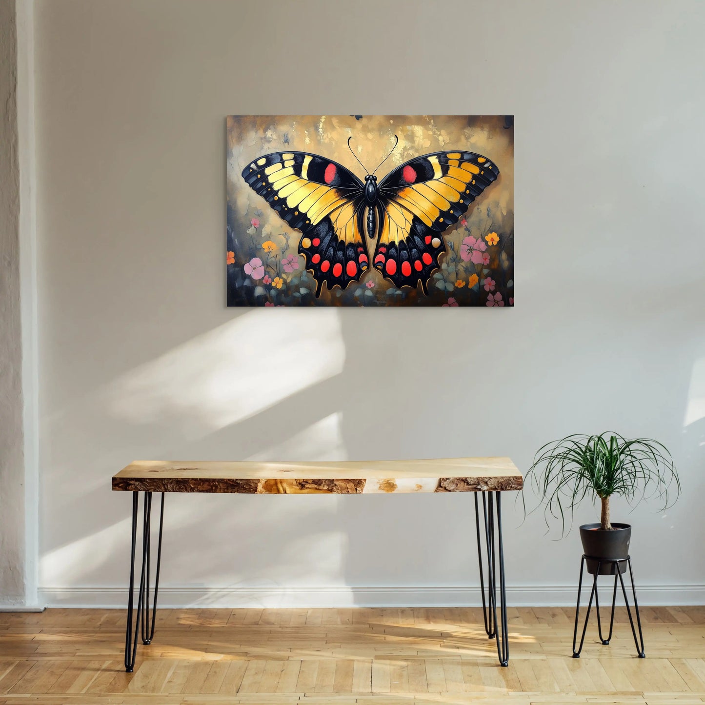 Tableau Papillon Vintage : Monarque Majestueux Affiches, reproductions et œuvres graphiques Art Virtuoso