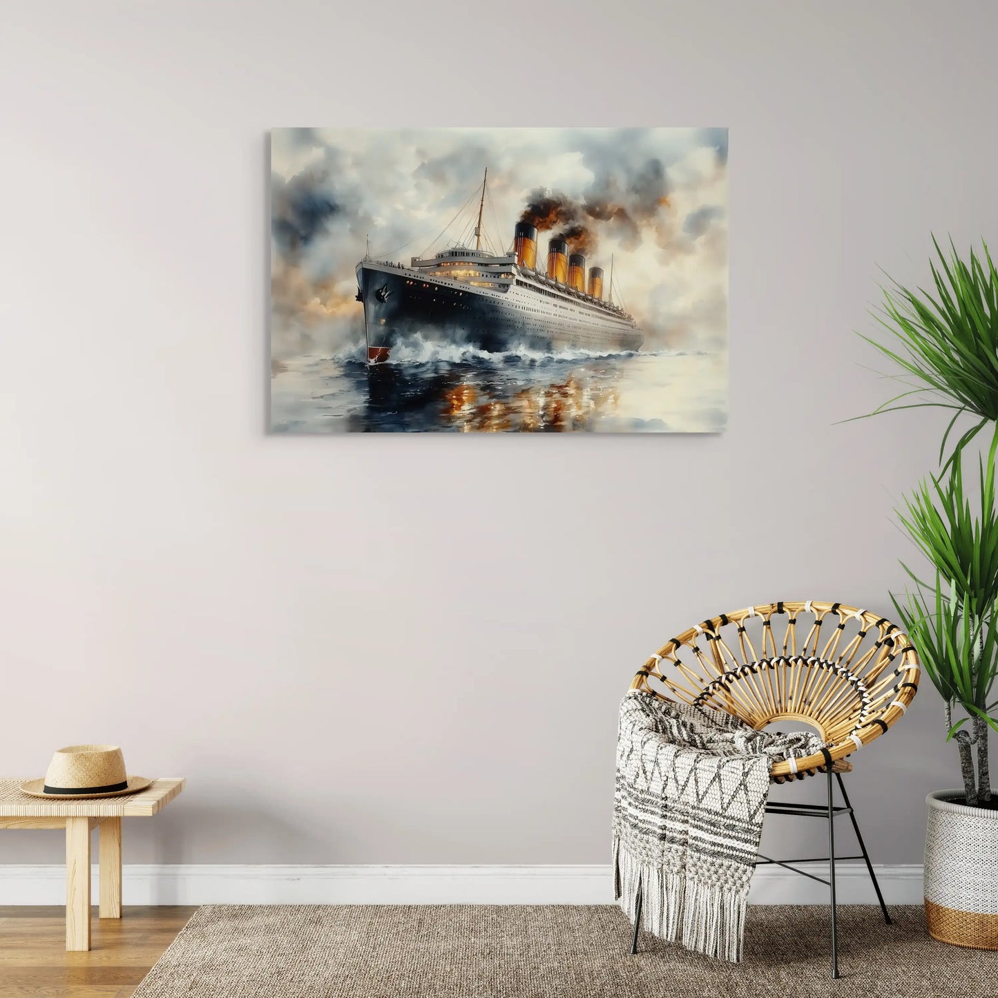Tableau Paquebot : Majesté Océanique Affiches, reproductions et œuvres graphiques Art Virtuoso