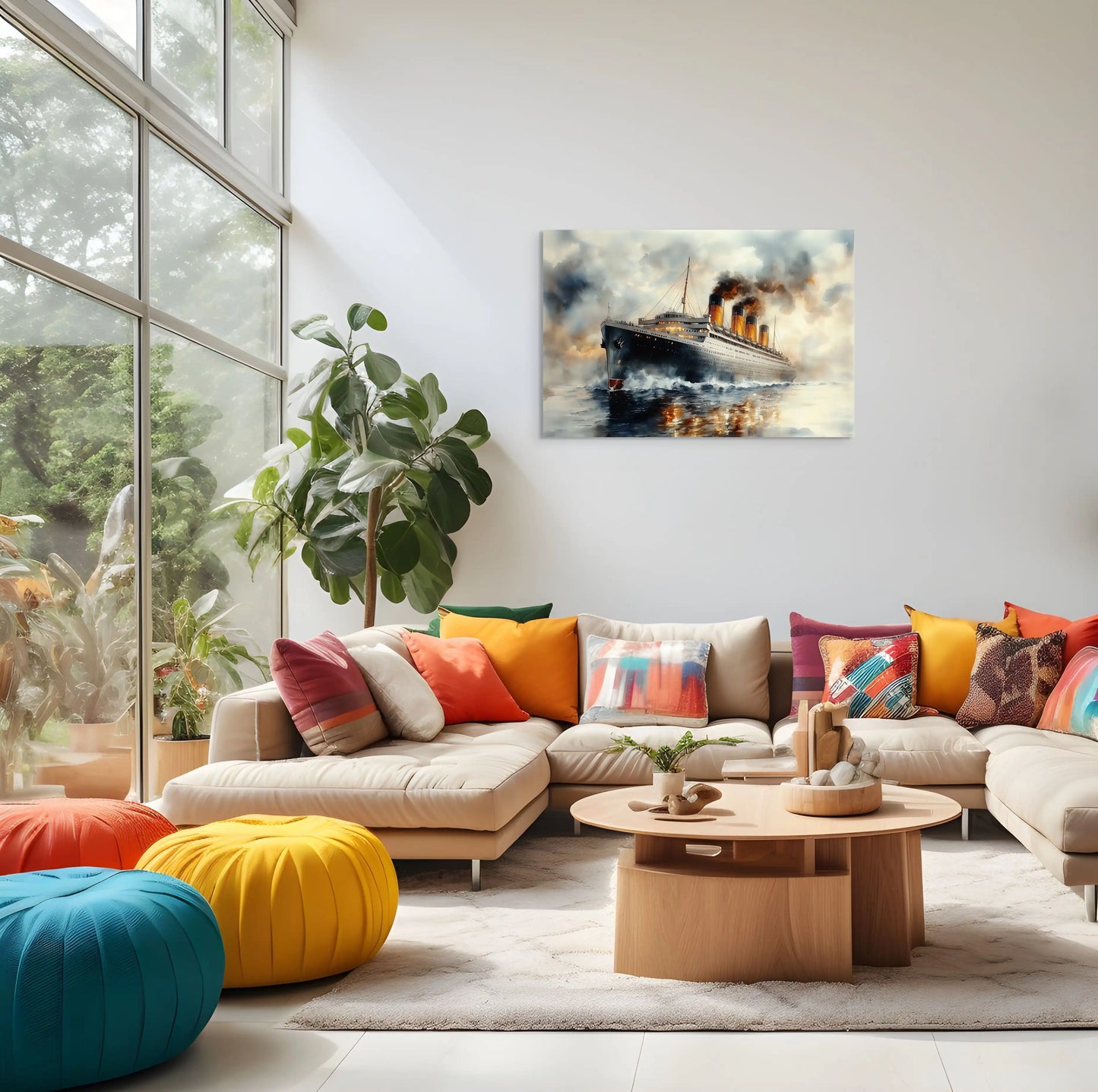 Tableau Paquebot : Majesté Océanique Affiches, reproductions et œuvres graphiques Art Virtuoso