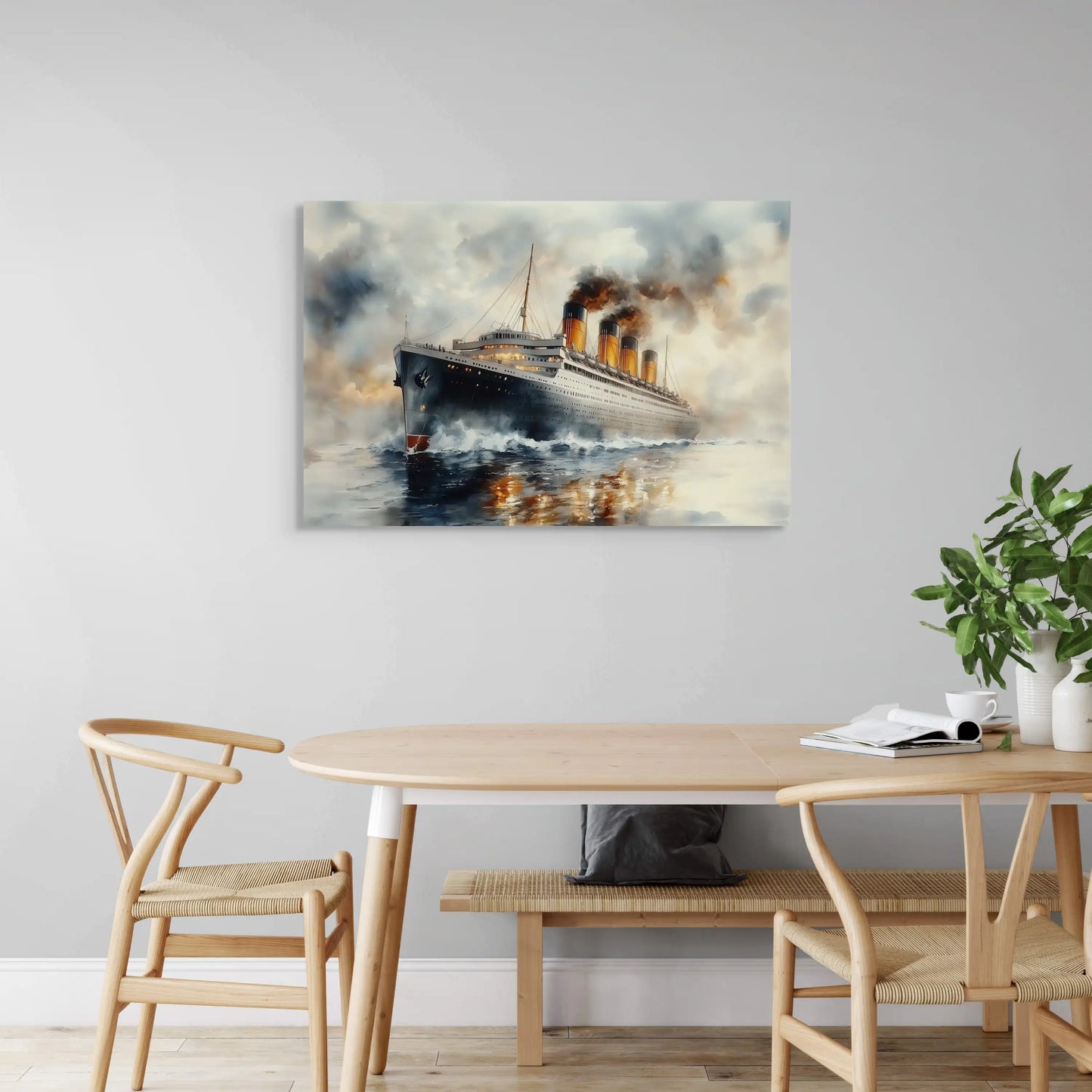 Tableau Paquebot : Majesté Océanique Affiches, reproductions et œuvres graphiques Art Virtuoso
