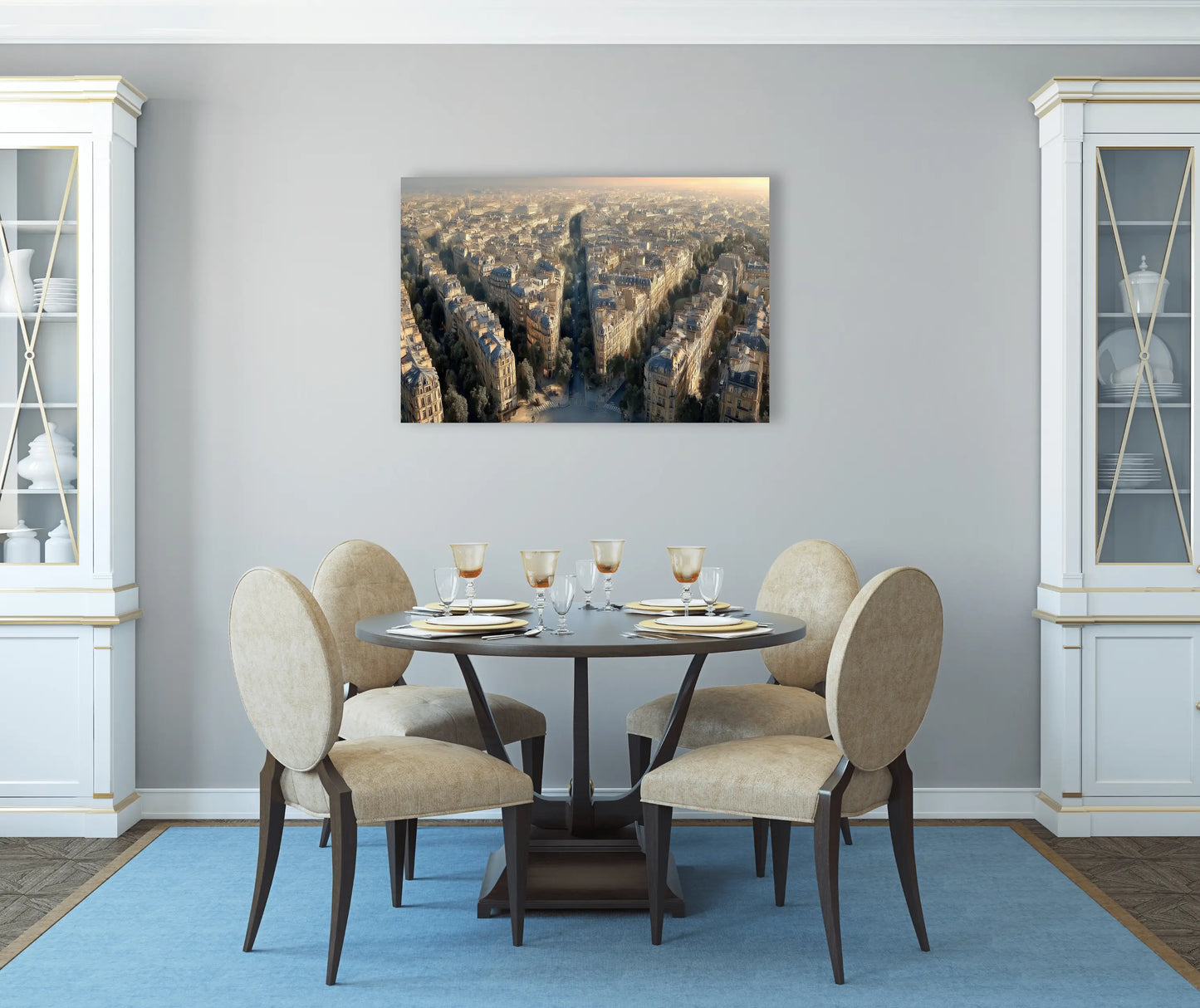 Tableau Paris Haussmannien – Avenues en Symétrie