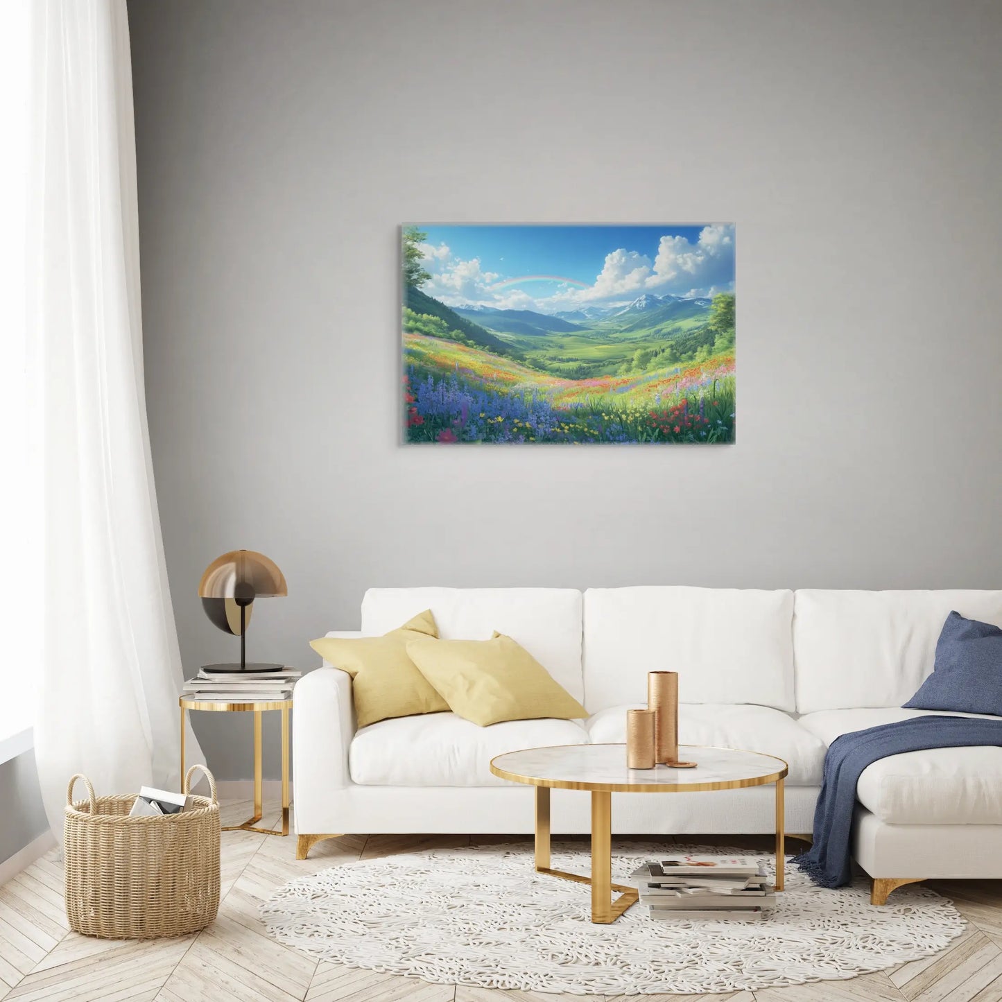 Tableau Paysage Fleuri Affiches, reproductions et œuvres graphiques Art Virtuoso