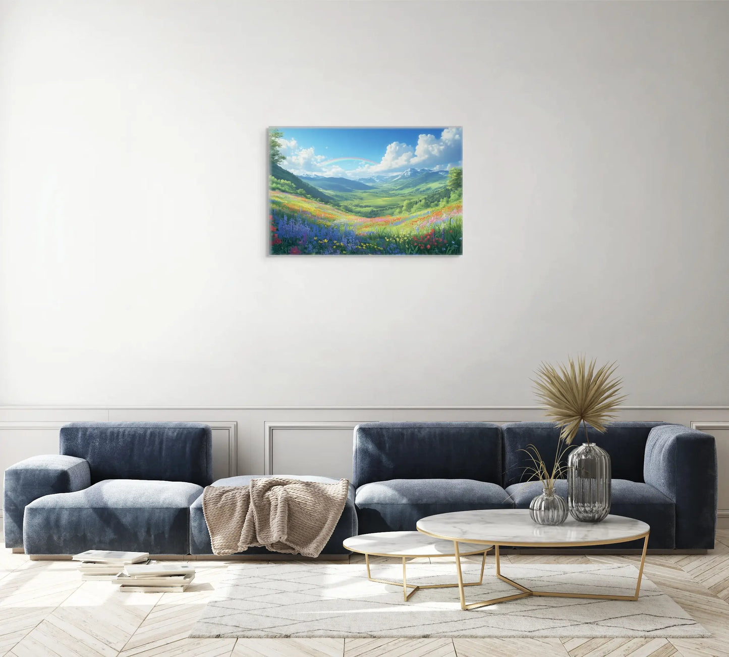 Tableau Paysage Fleuri Affiches, reproductions et œuvres graphiques Art Virtuoso