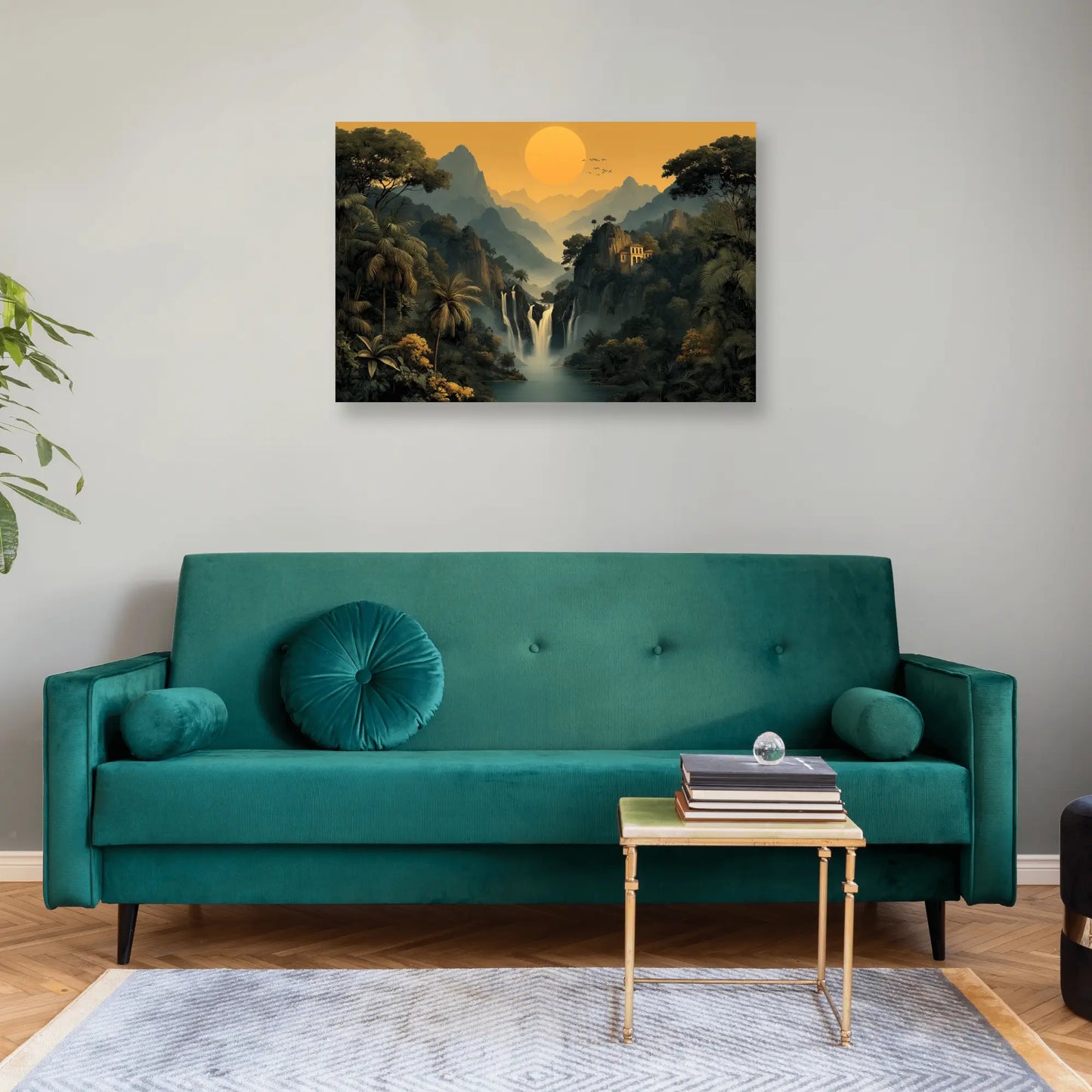 Tableau Paysage Jungle : Vallée des Cascades