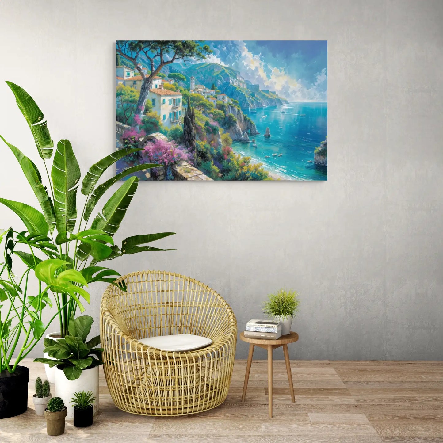 Tableau Paysage Méditerranéen - Côte d' Azur Art Virtuoso