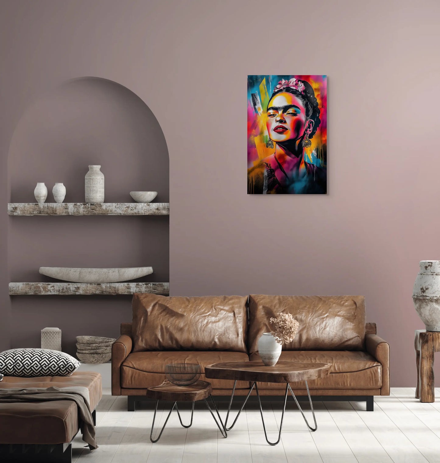 Tableau Peinture Frida Kahlo Pop Art Affiches, reproductions et œuvres graphiques Art Virtuoso