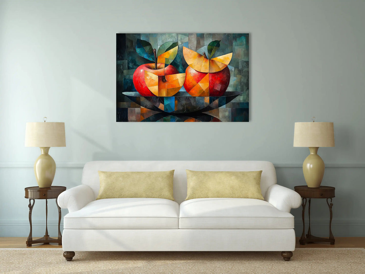 Tableau Peinture Fruits - Fragments Cubiques