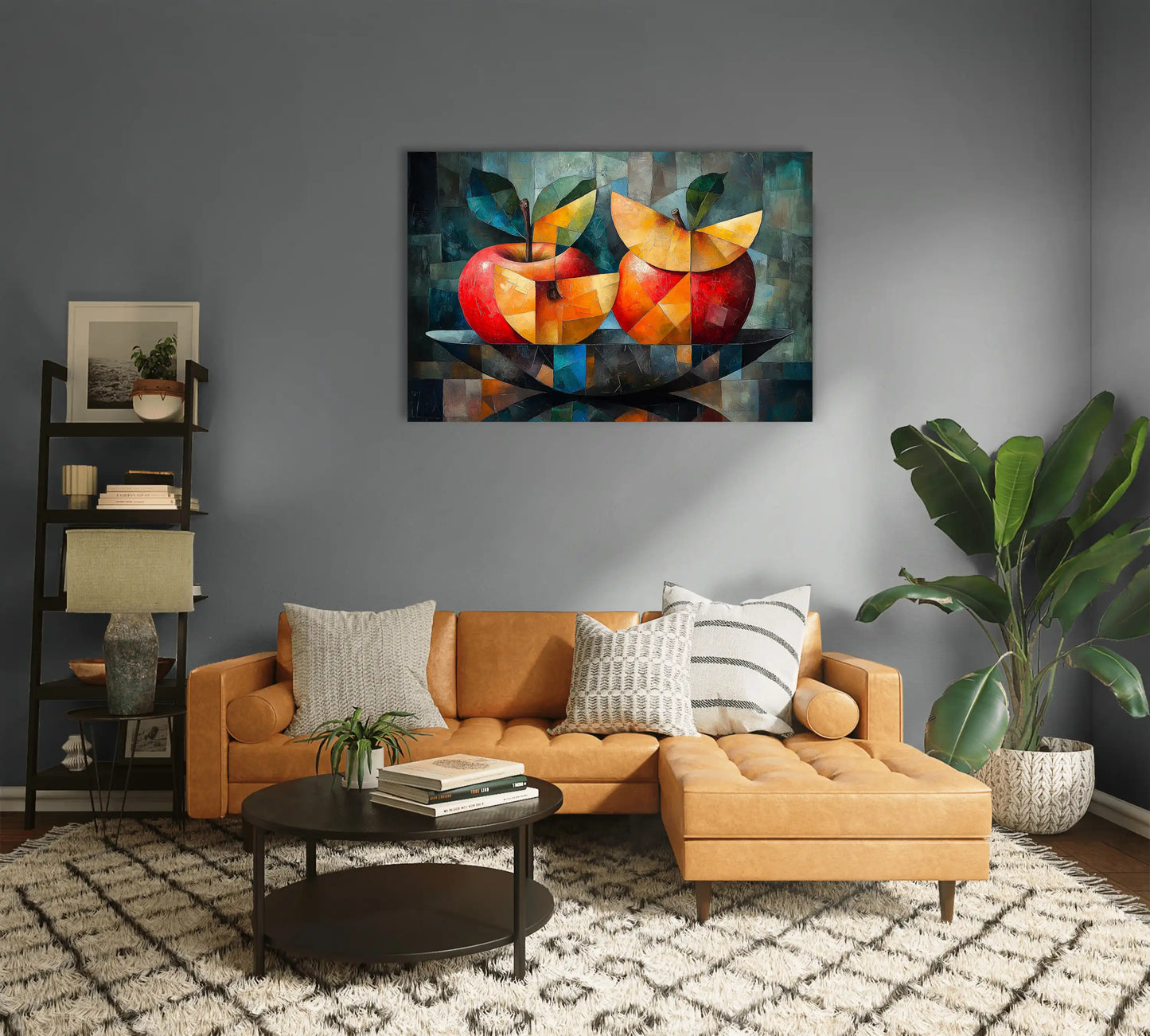 Tableau Peinture Fruits - Fragments Cubiques